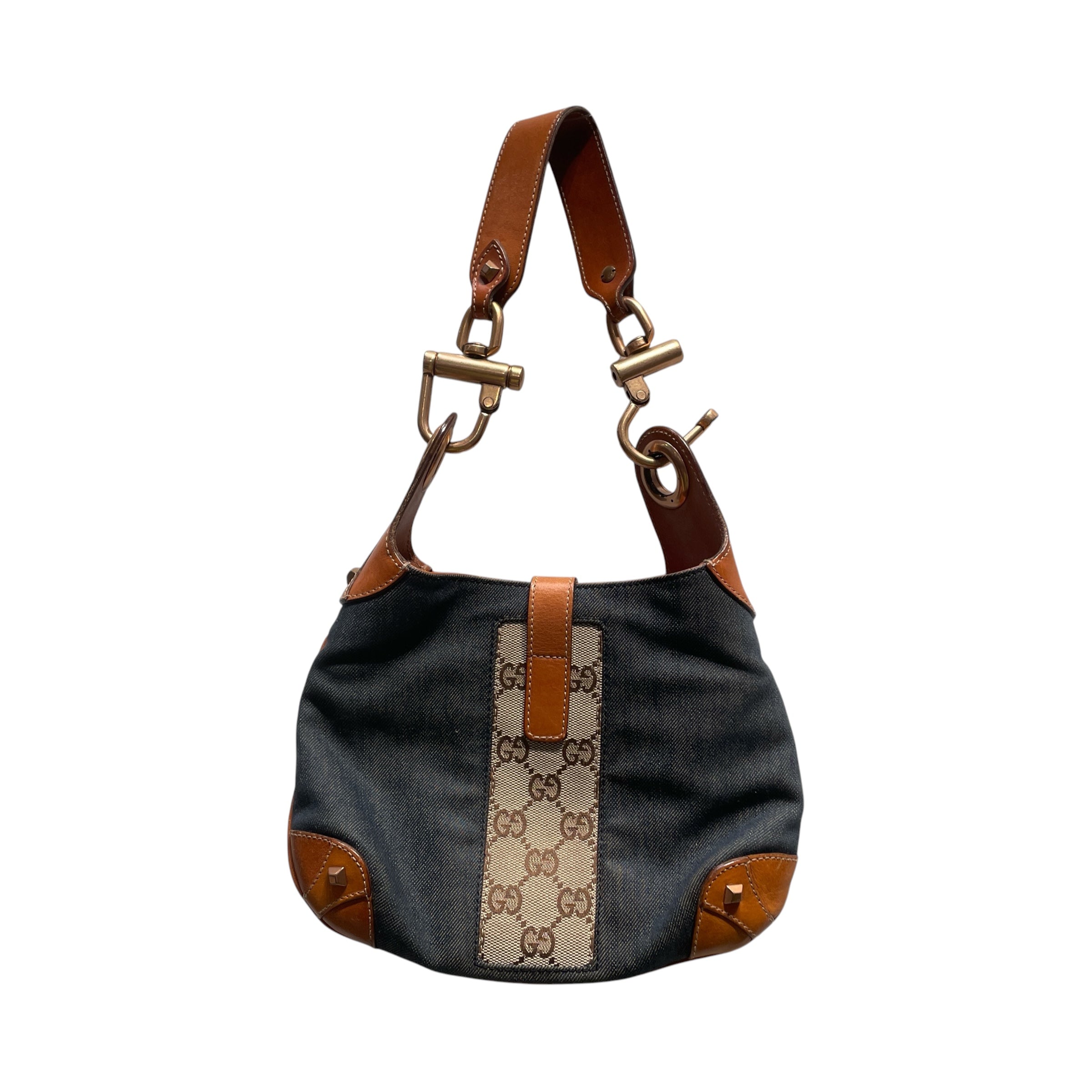 GUCCI/Hand Bag/NVY/Denim Monogram view 2