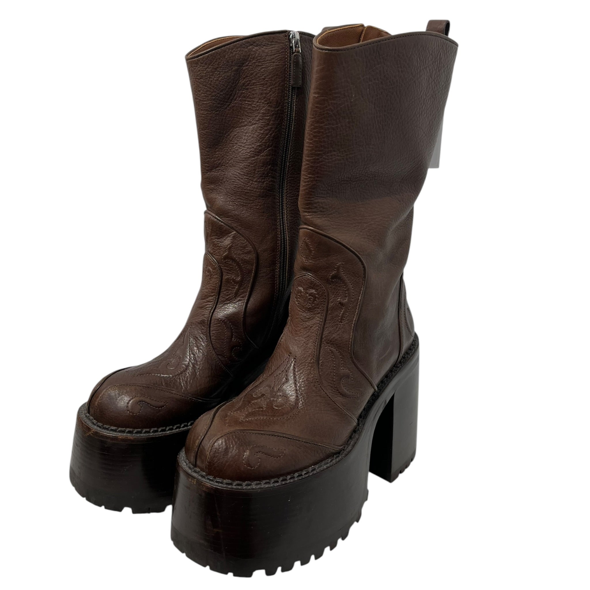 MARC JACOBS/Boots/EU 41/Leather/BRW/MARGARET WESTERN KIKI BOOT view 1