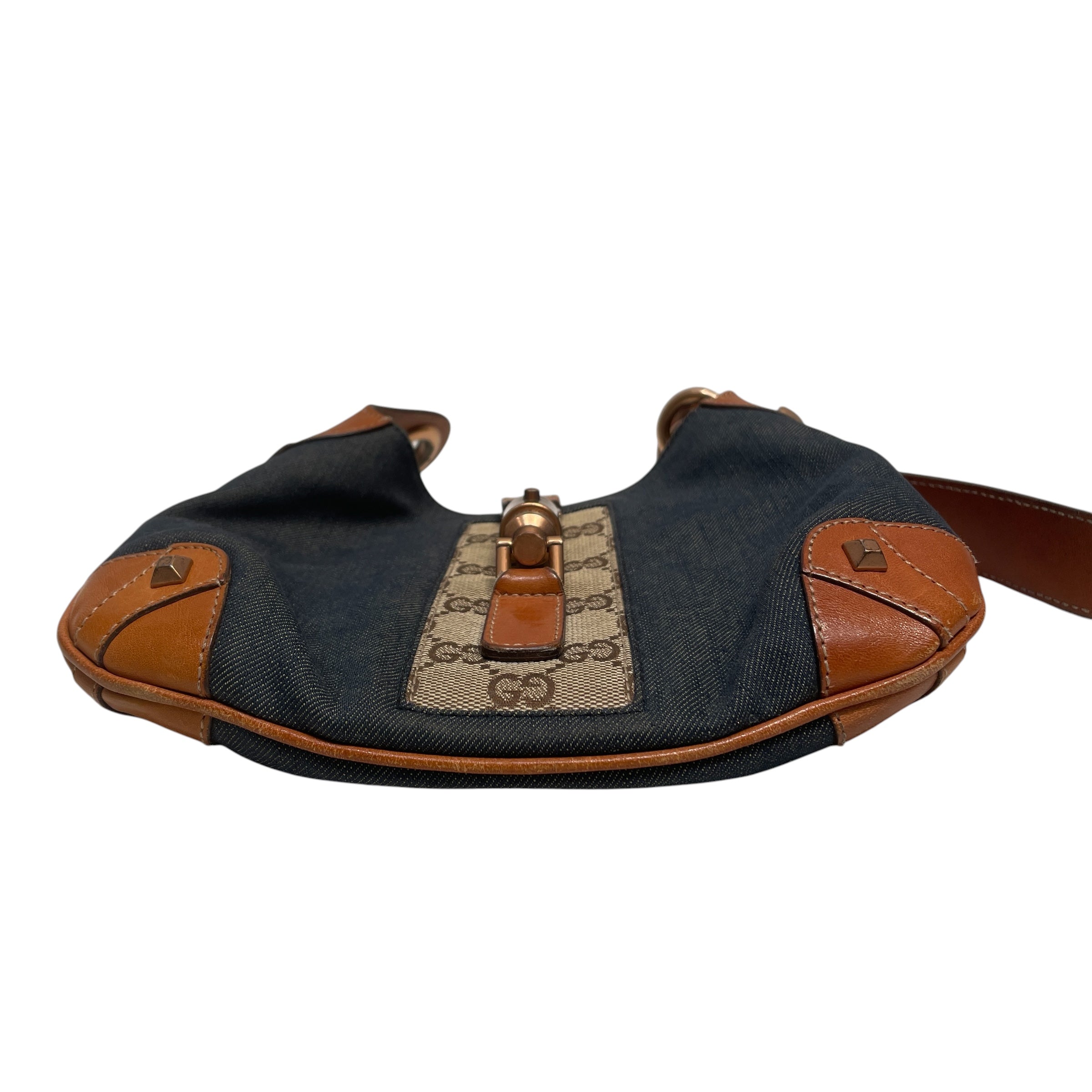 GUCCI/Hand Bag/NVY/Denim Monogram view 3