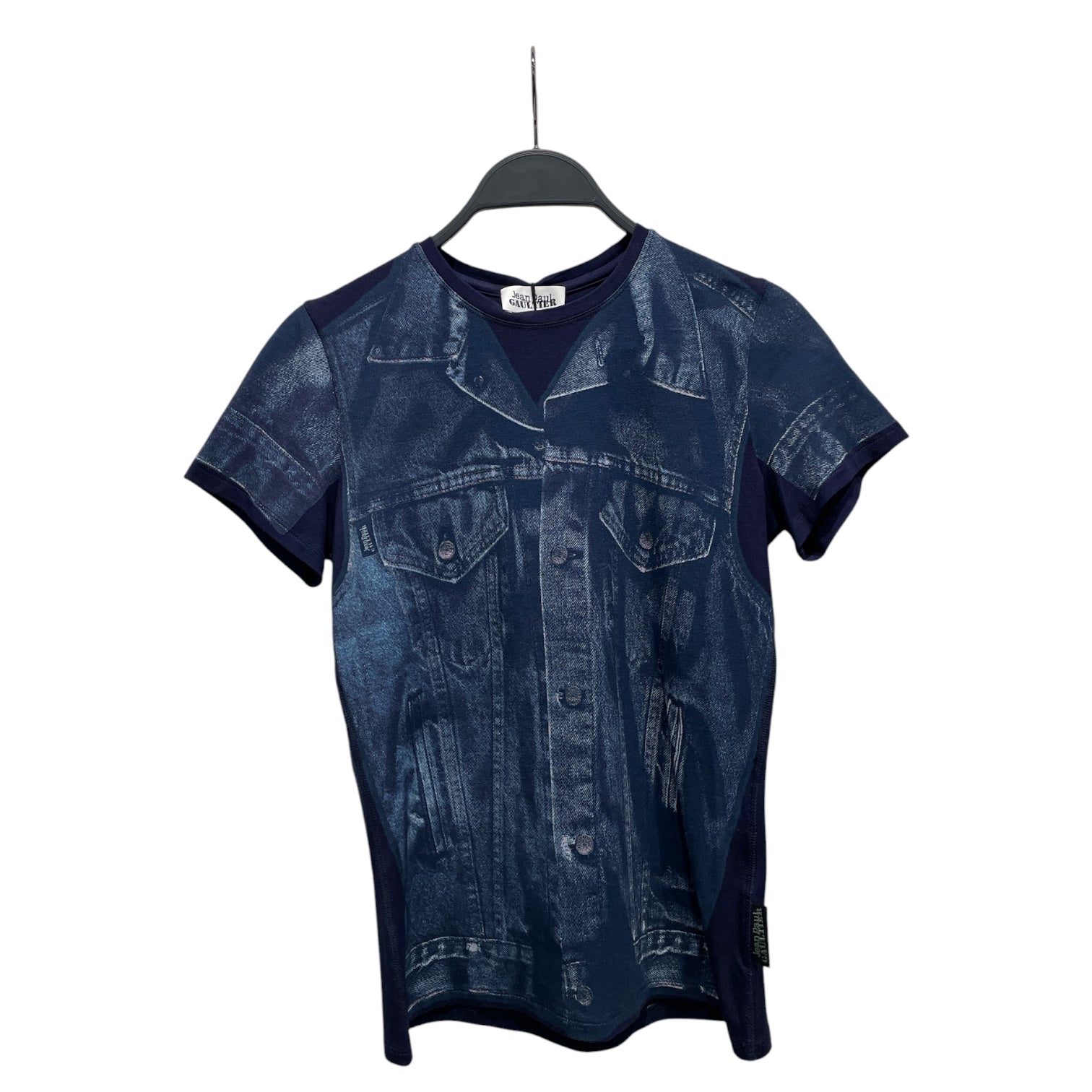 Jean Paul Gaultier/T-Shirt/M/All Over Print/NVY/Trompe L'oeli Denim Vest view 1