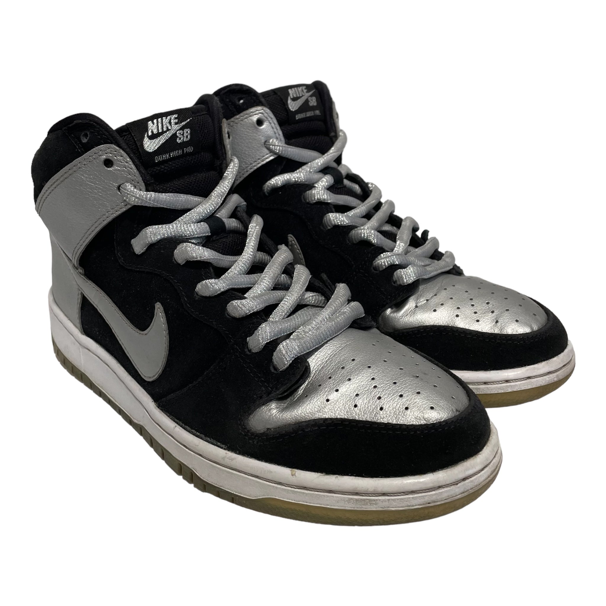 NIKE/DUNK HIGH PRO SB/Hi-Sneakers/US 10.5/Leather/SLV/305050-023 view 1