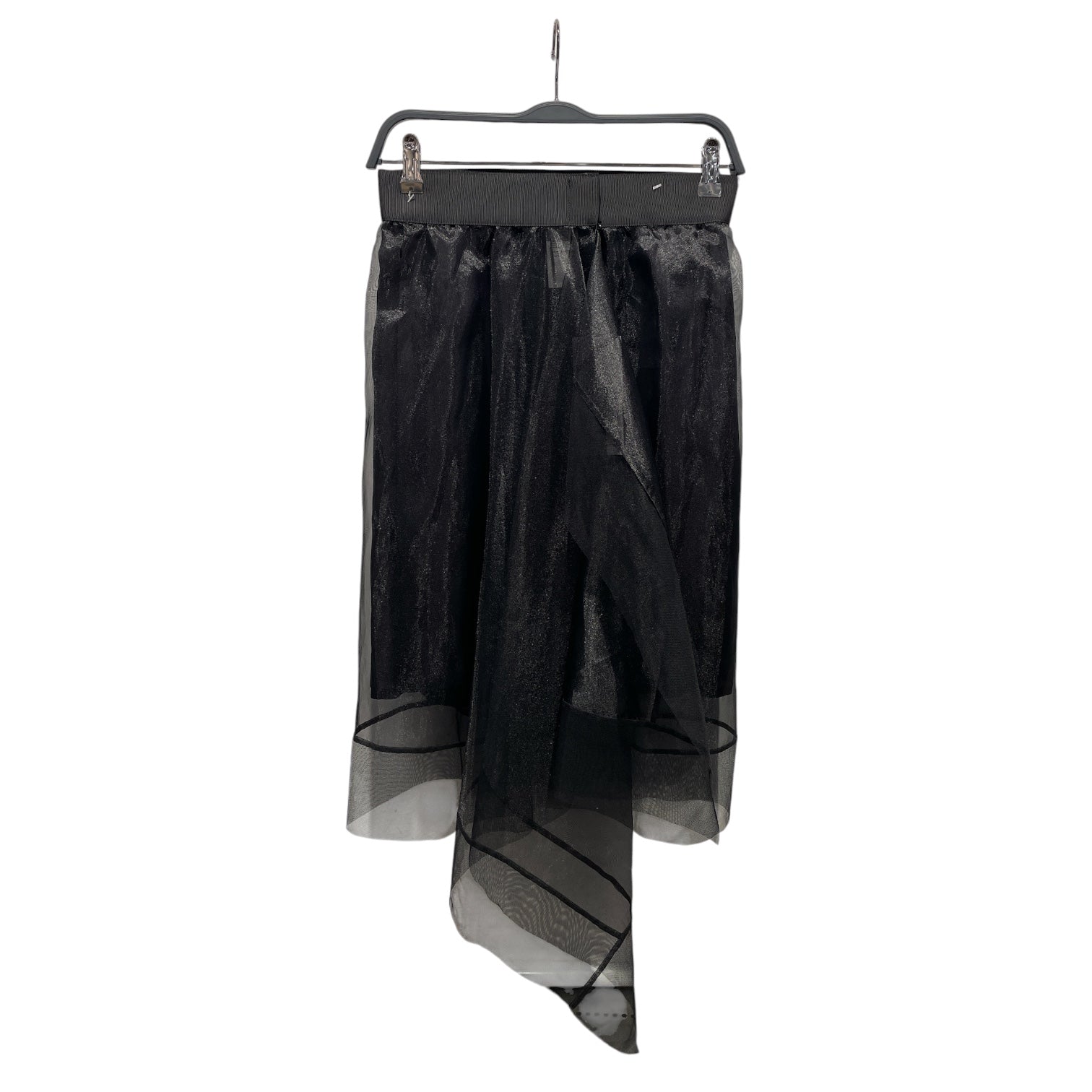 Sacai/Long Skirt/1/Cotton/BLK/MESH TOP LAYER view 2