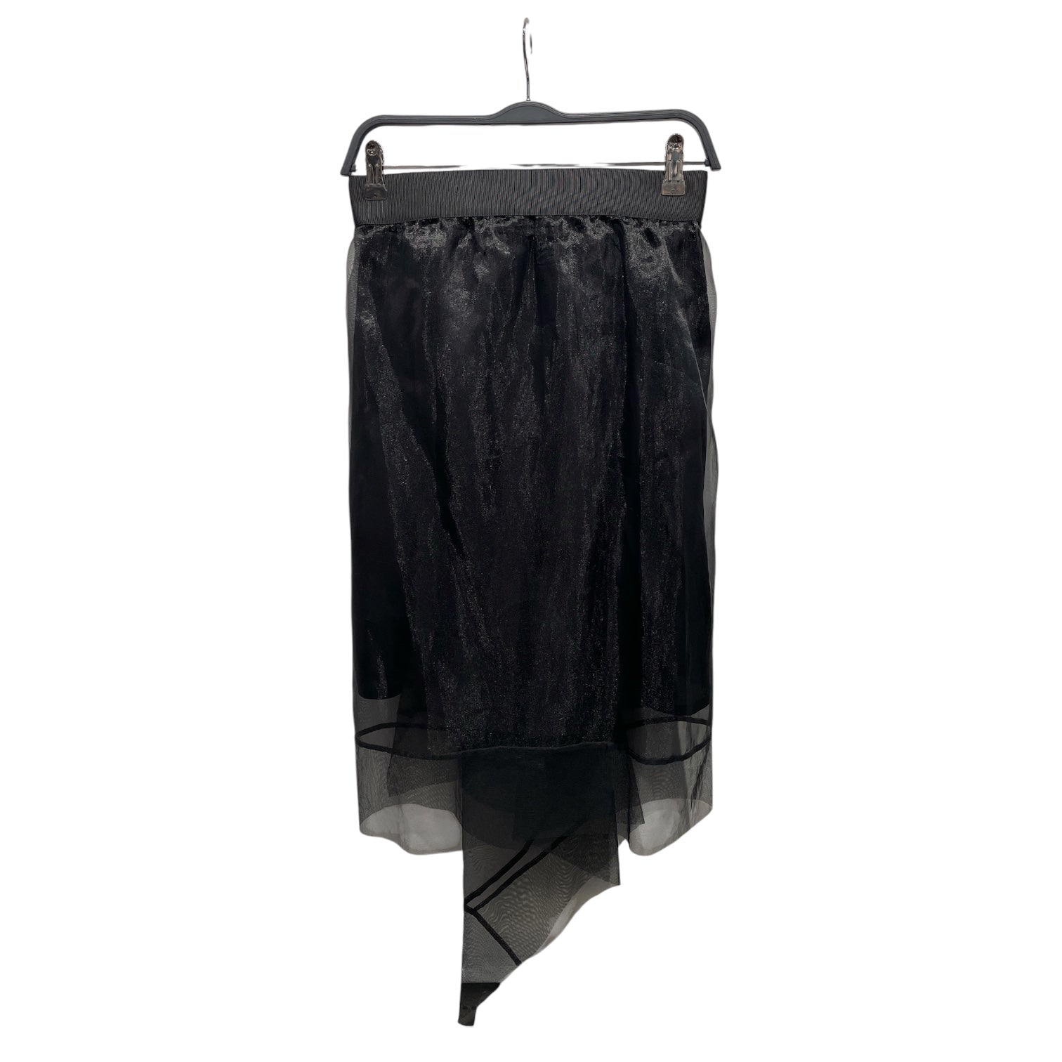 Sacai/Long Skirt/1/Cotton/BLK/MESH TOP LAYER view 1