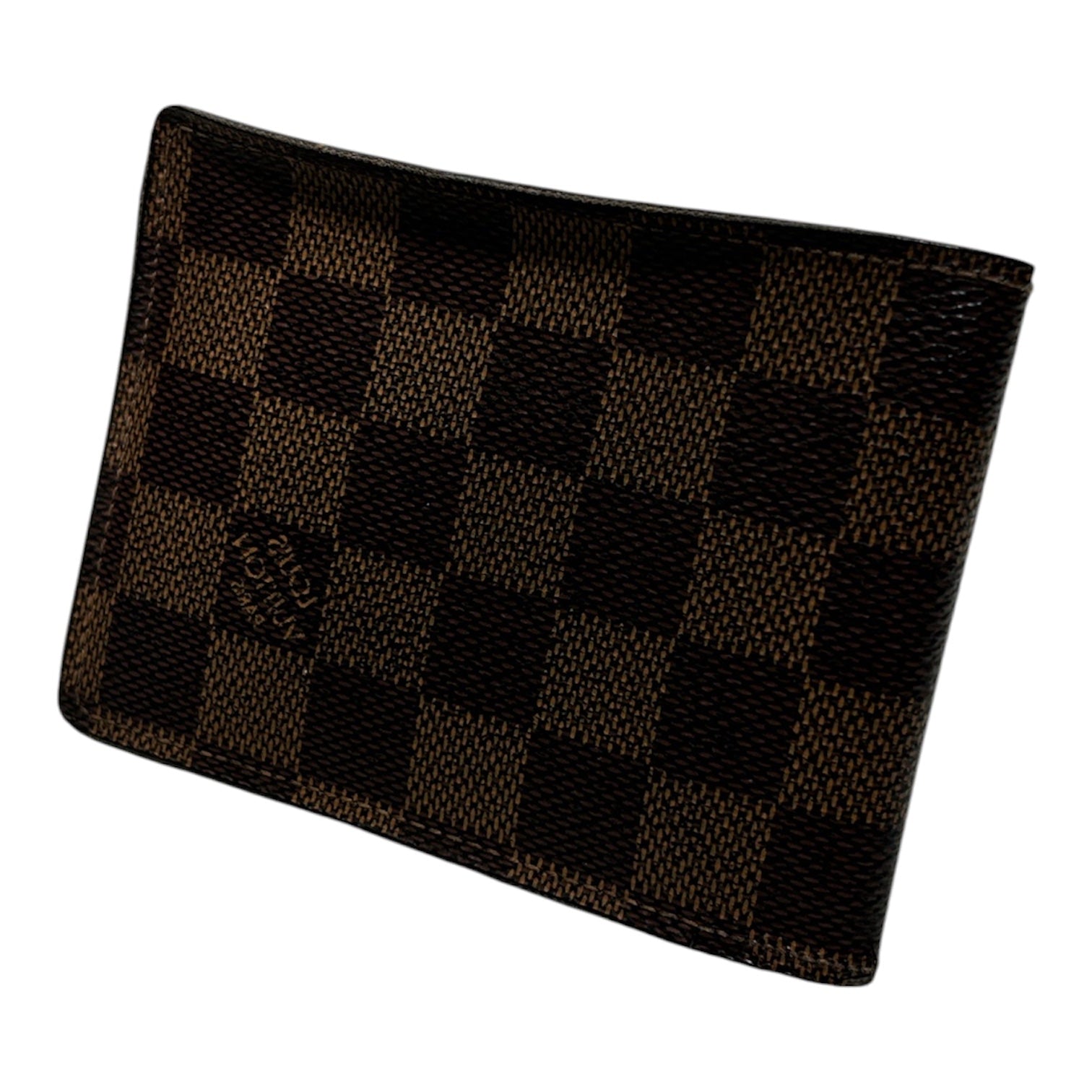 LOUIS VUITTON/Wallet/Monogram/Leather/BRW/DAMIER EBENE BIFOLD WALLET view 1