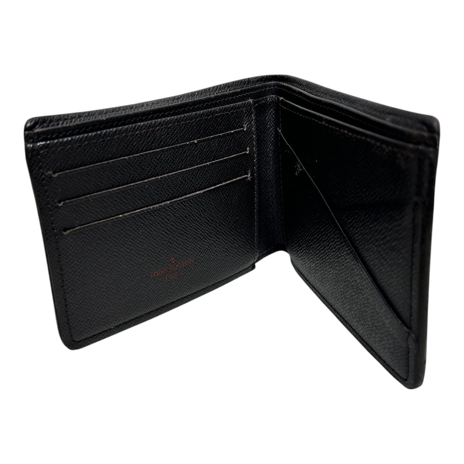 LOUIS VUITTON/Wallet/Monogram/Leather/BRW/DAMIER EBENE BIFOLD WALLET view 3