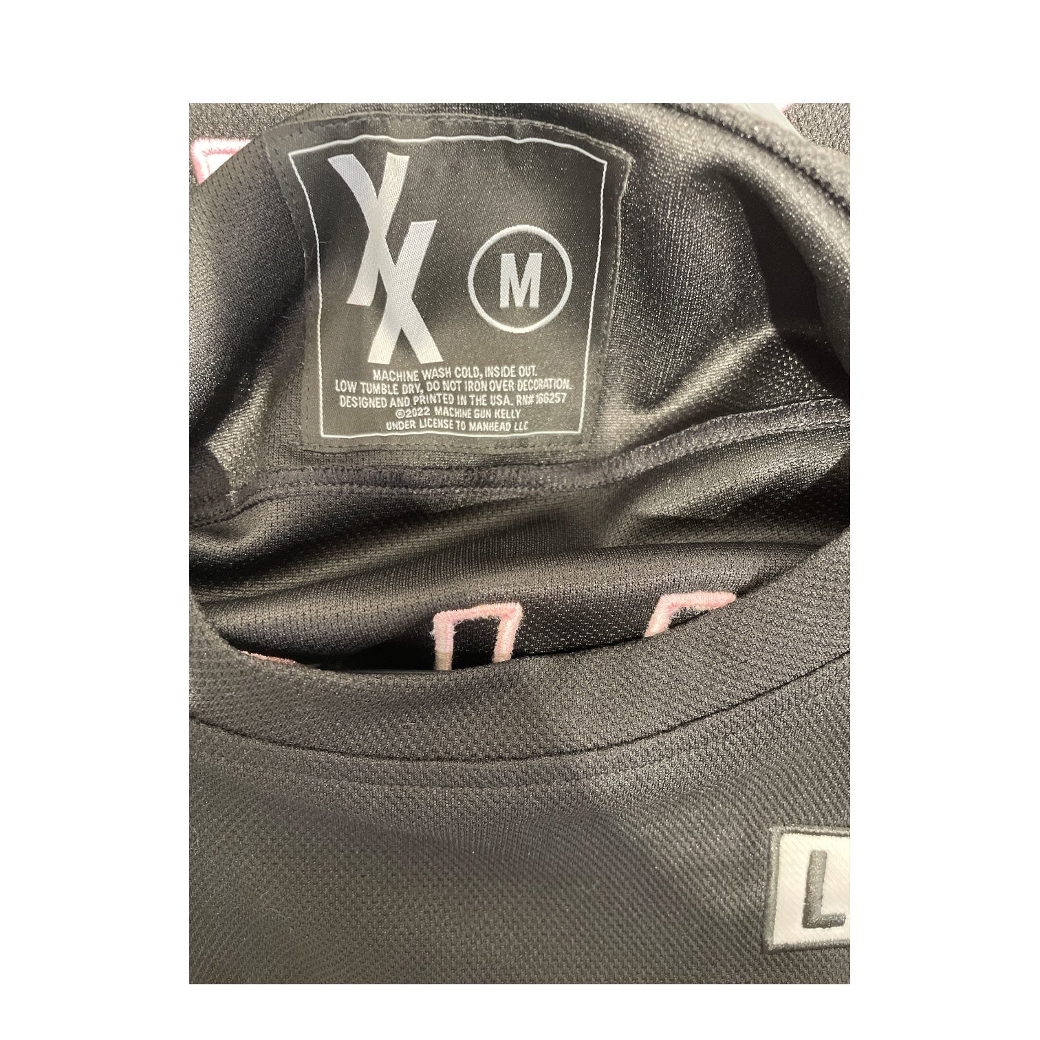 MACHINE GUN KELLY/LS T-Shirt/M/Nylon/BLK/Black & Pink Lost Boy Jersey view 3