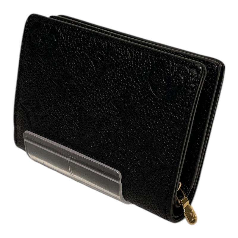 LOUIS VUITTON/Bifold Wallet/Black/Leather/Monogram/PORTEFEUILLE CLEA_MONOGRAM EMPREINTE/M80151