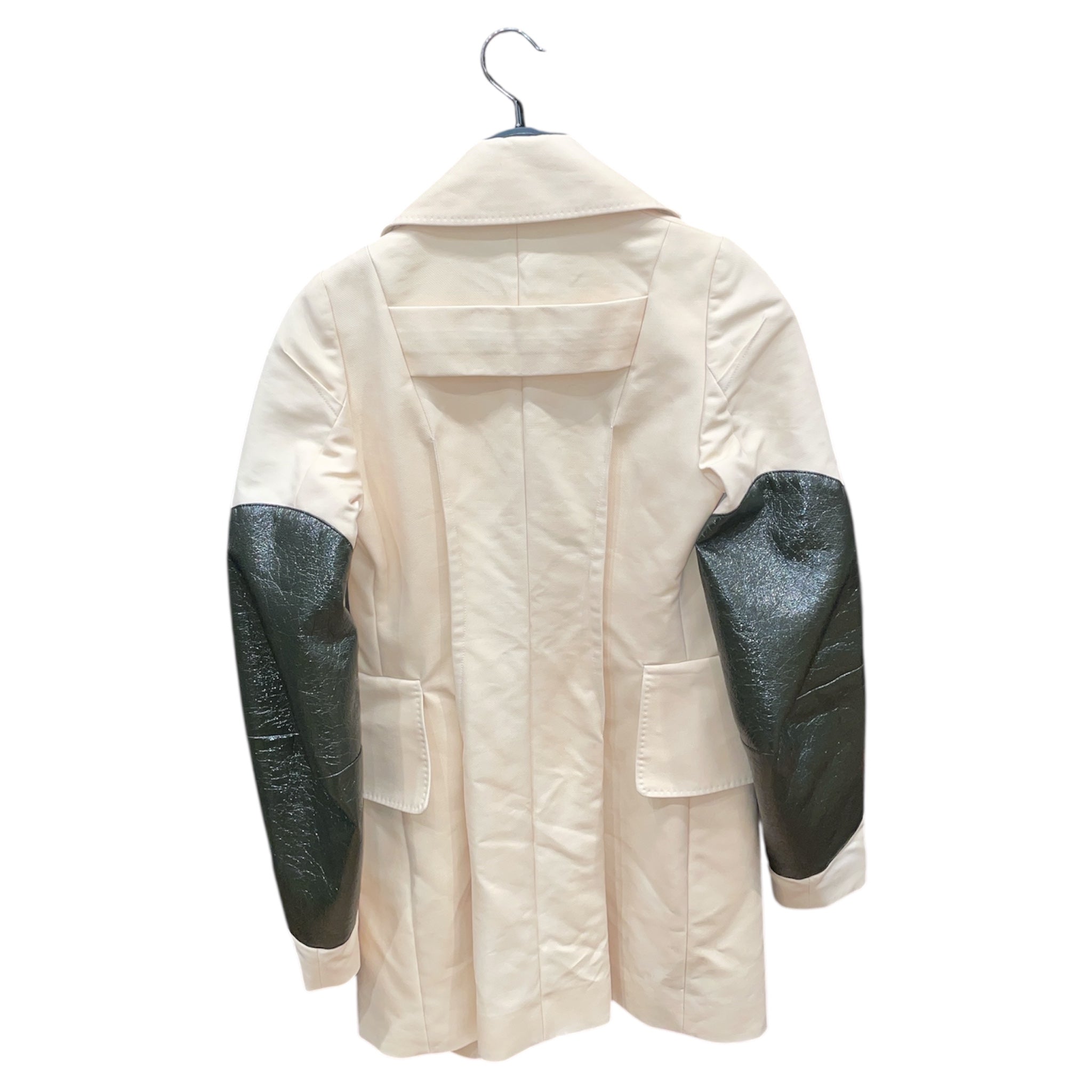 Maison Martin Margiela/Tailored Jkt/Cotton/CRM/Single Breasted/Leather Elbow Patches view 2