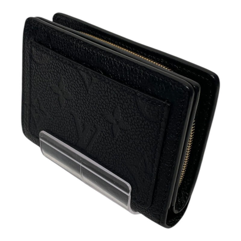 LOUIS VUITTON/Bifold Wallet/Black/Leather/Monogram/PORTEFEUILLE CLEA_MONOGRAM EMPREINTE/M80151