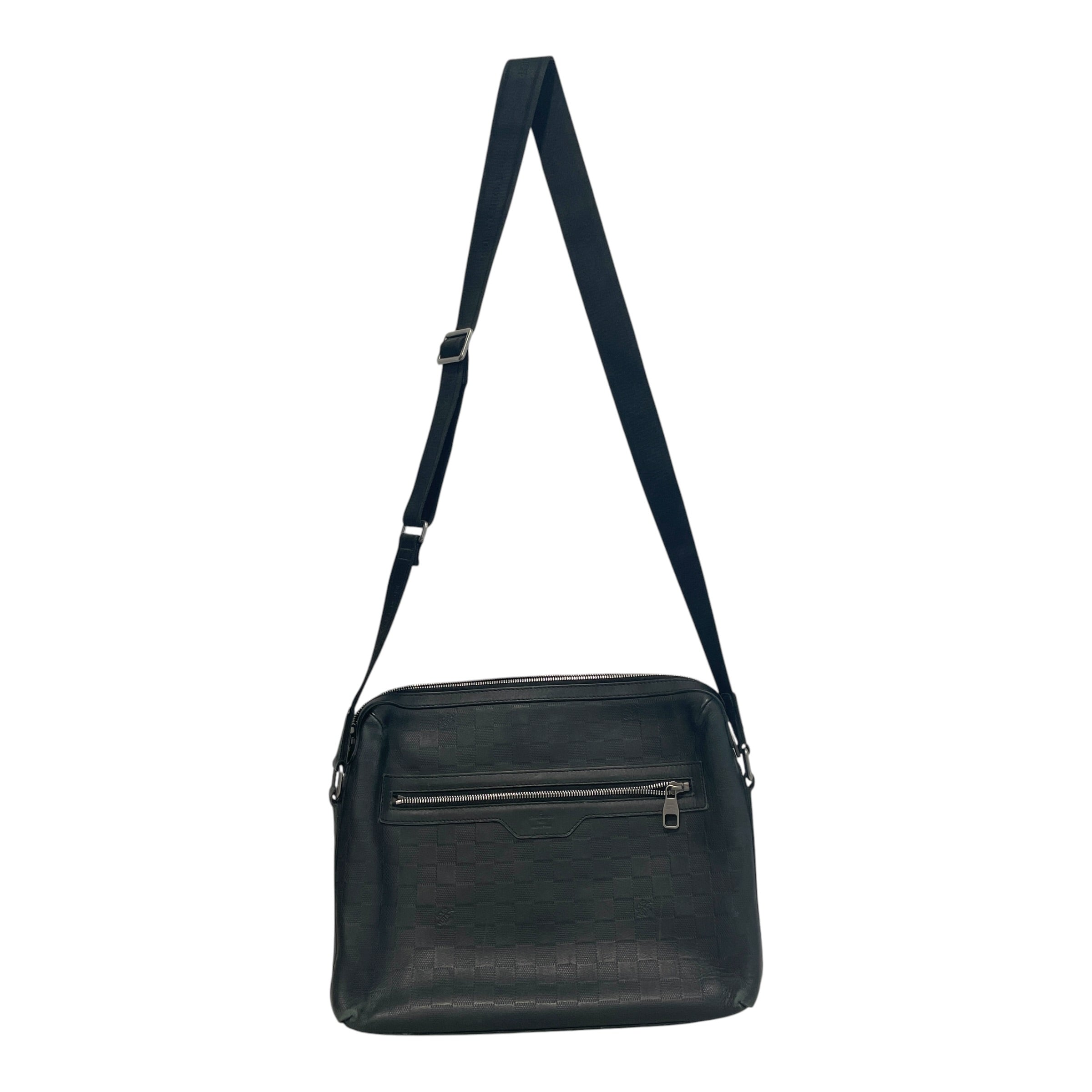 LOUIS VUITTON/Cross Body Bag/Monogram/Leather/BLK/Damier Monogram Laptop Bag view 2
