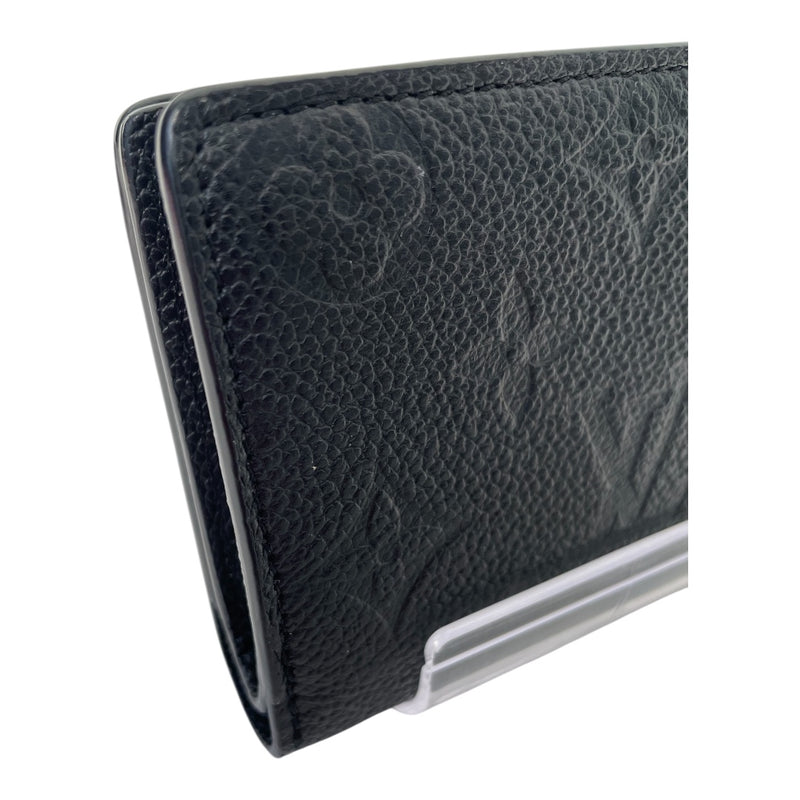 LOUIS VUITTON/Bifold Wallet/Black/Leather/Monogram/PORTEFEUILLE CLEA_MONOGRAM EMPREINTE/M80151