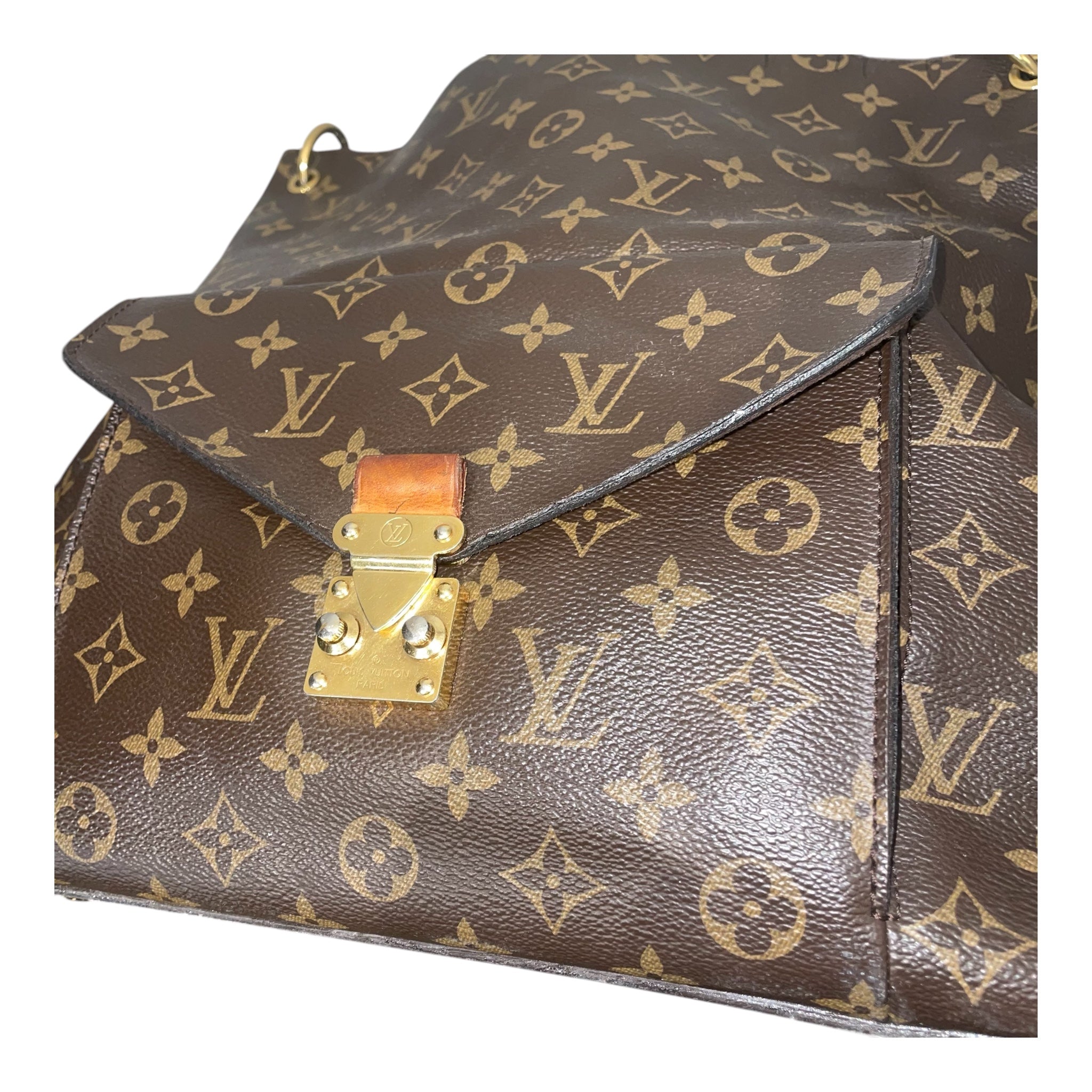 LOUIS VUITTON/Bag/Monogram/Leather/BRW/metis hobo view 9