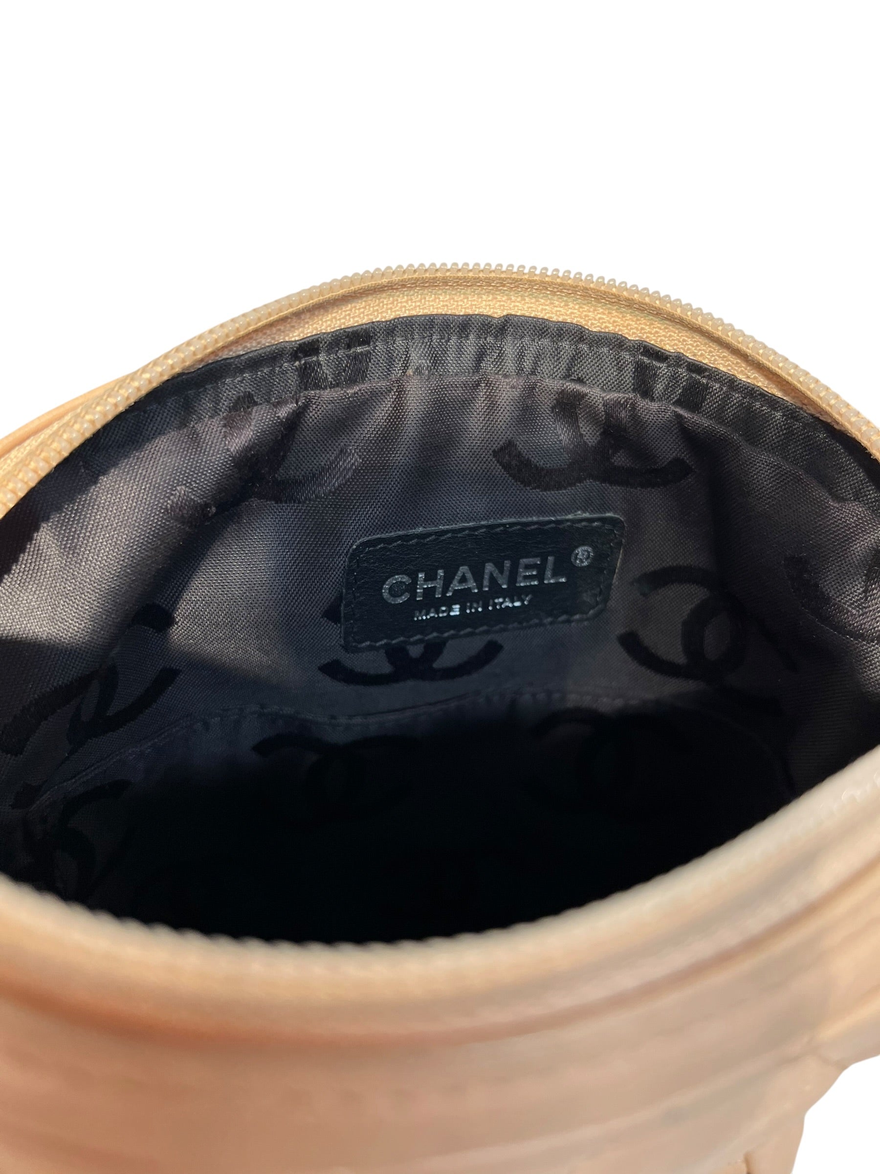 CHANEL/Cross Body Bag/Leather/BEG/ view 5