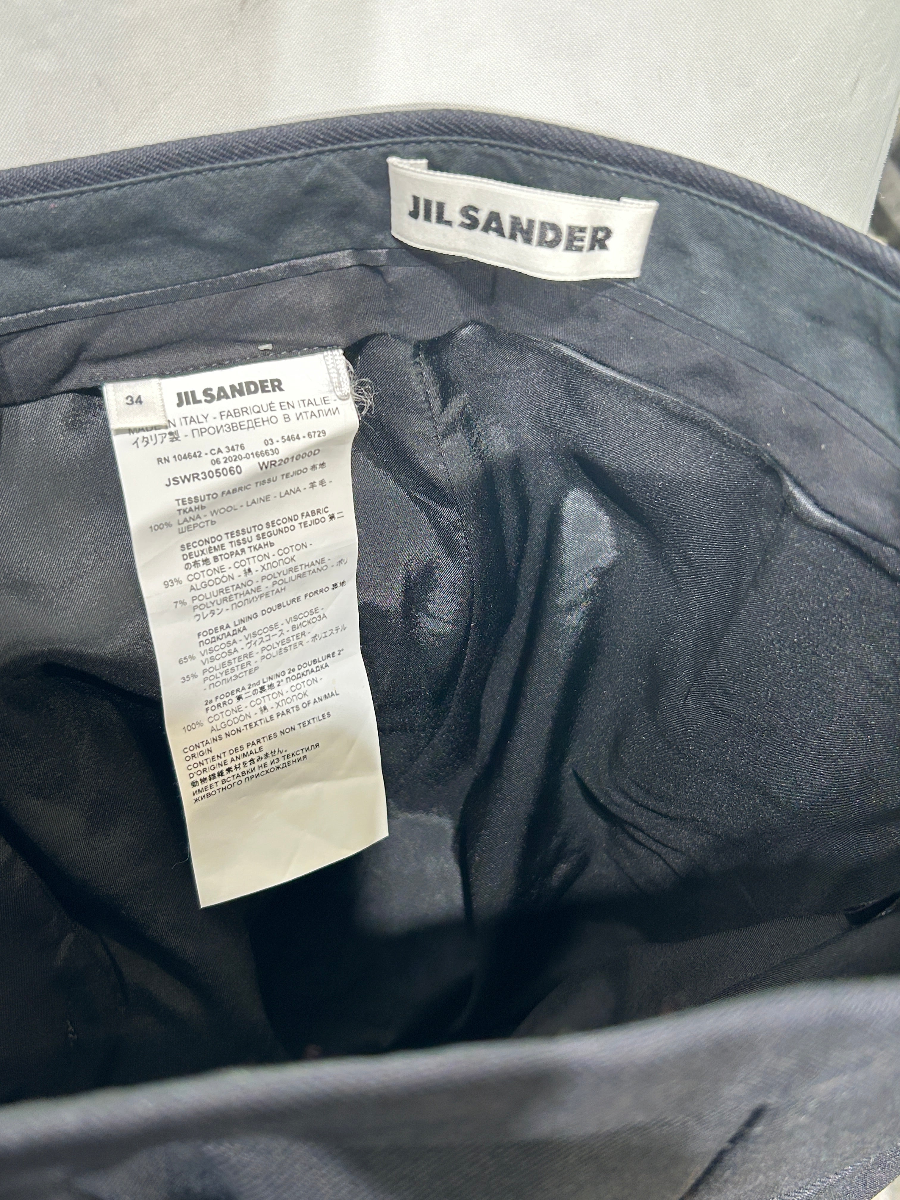 JIL SANDER/Pants/34/NVY/LAYERED TROUSER view 3
