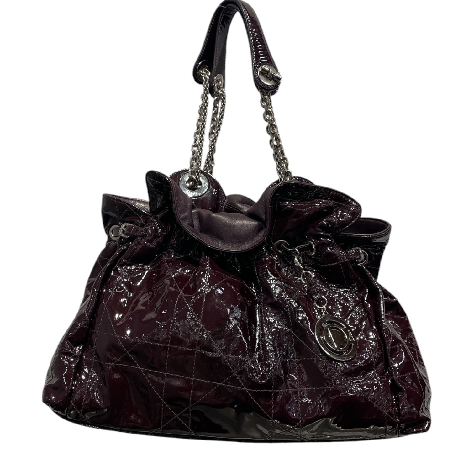 Christian Dior/Tote Bag/Leather/BRD/VINTAGE CANNAGE BAG view 1