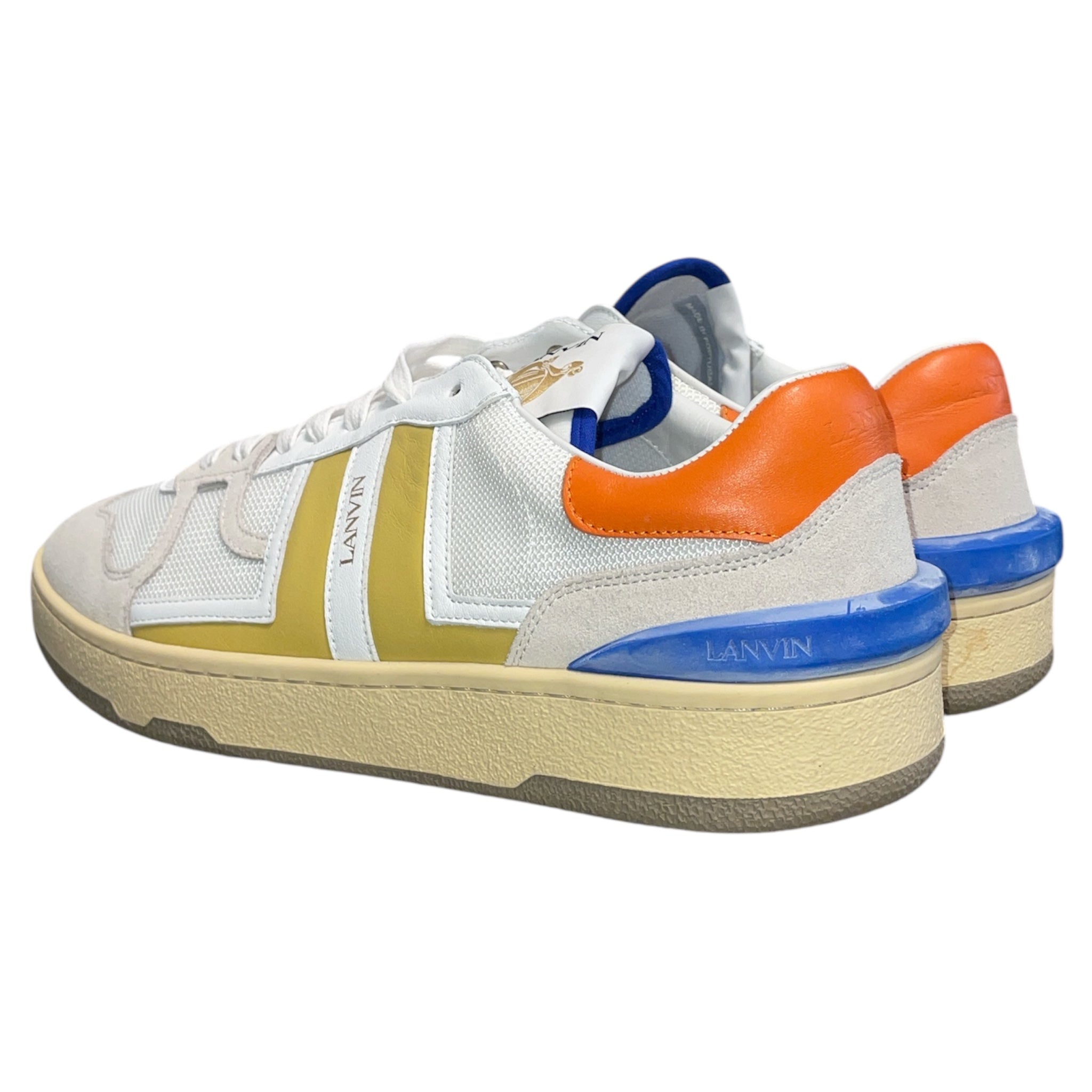 LANVIN/Low-Sneakers/EU 43/Suede/WHT/Clay Low Top BLUE/YLLW/ORNG view 2