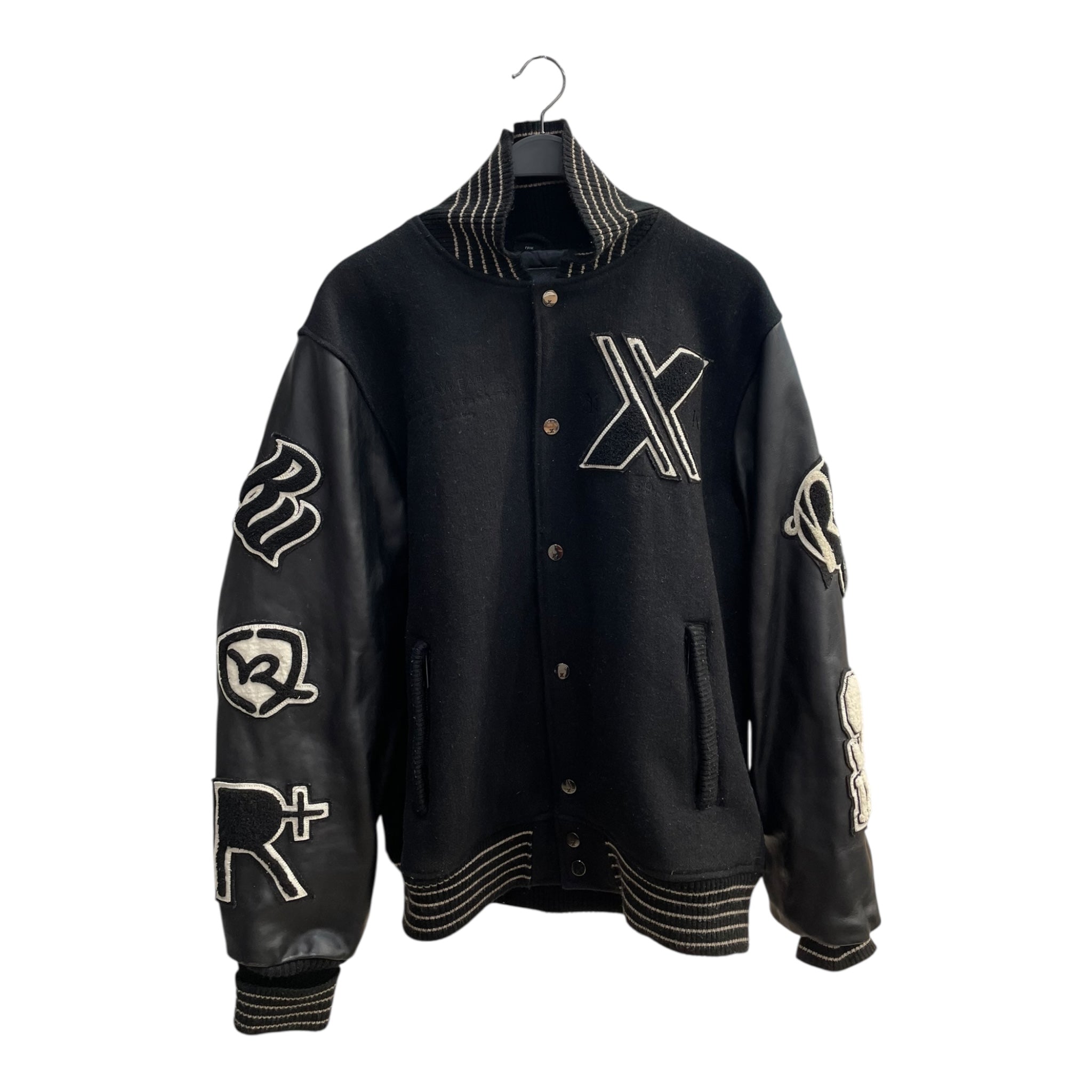 ROCAWEAR/Baseball Jkt/XXL/Cotton/BLK/quilted interior view 1