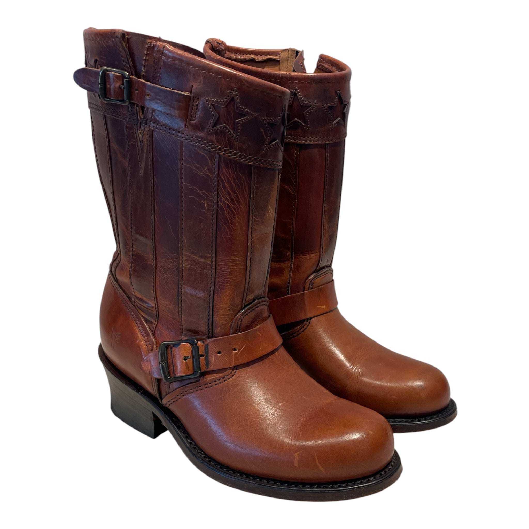 FRYE/Western Boots/US 7/Leather/BRW/150th Anniversary view 1