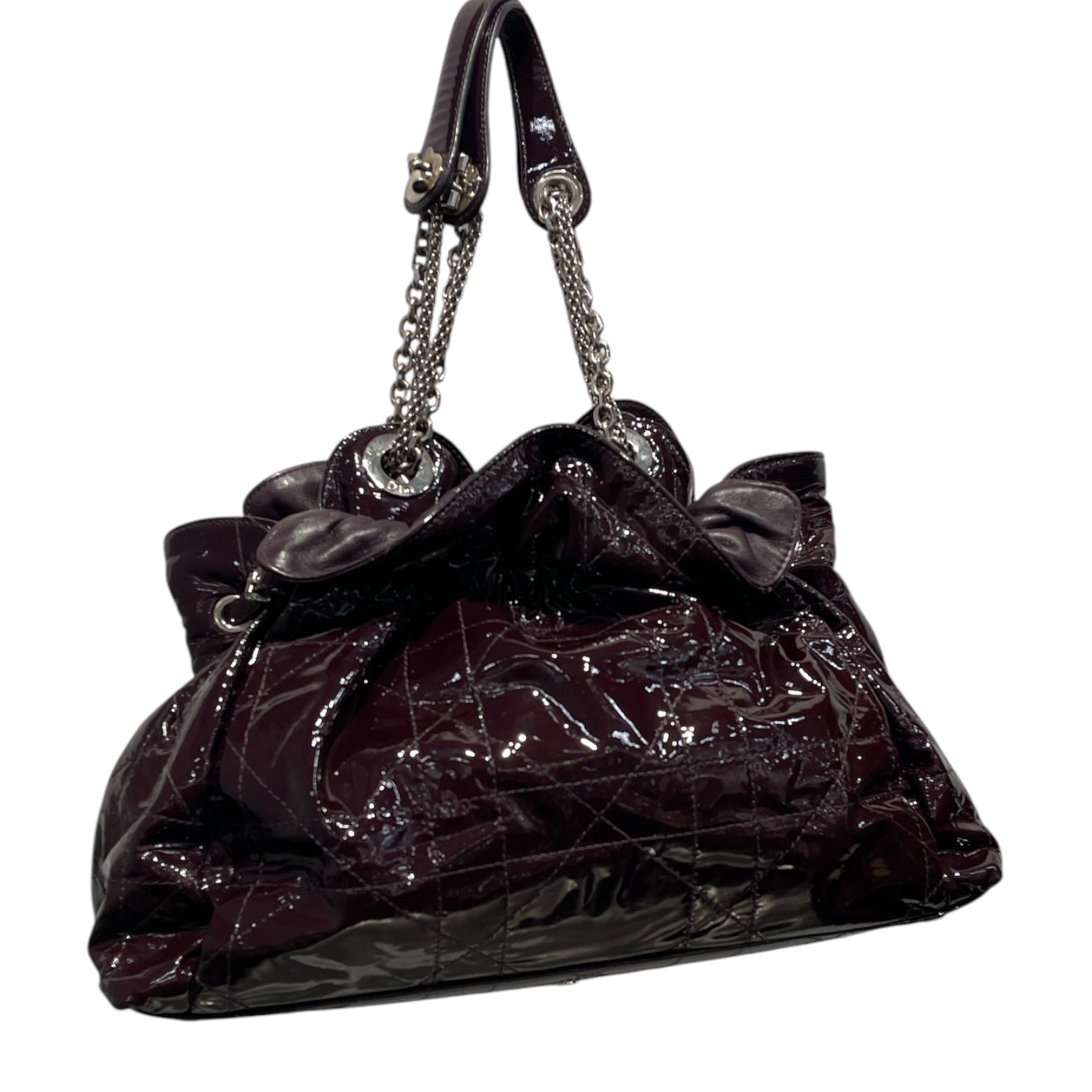 Christian Dior/Tote Bag/Leather/BRD/VINTAGE CANNAGE BAG view 2