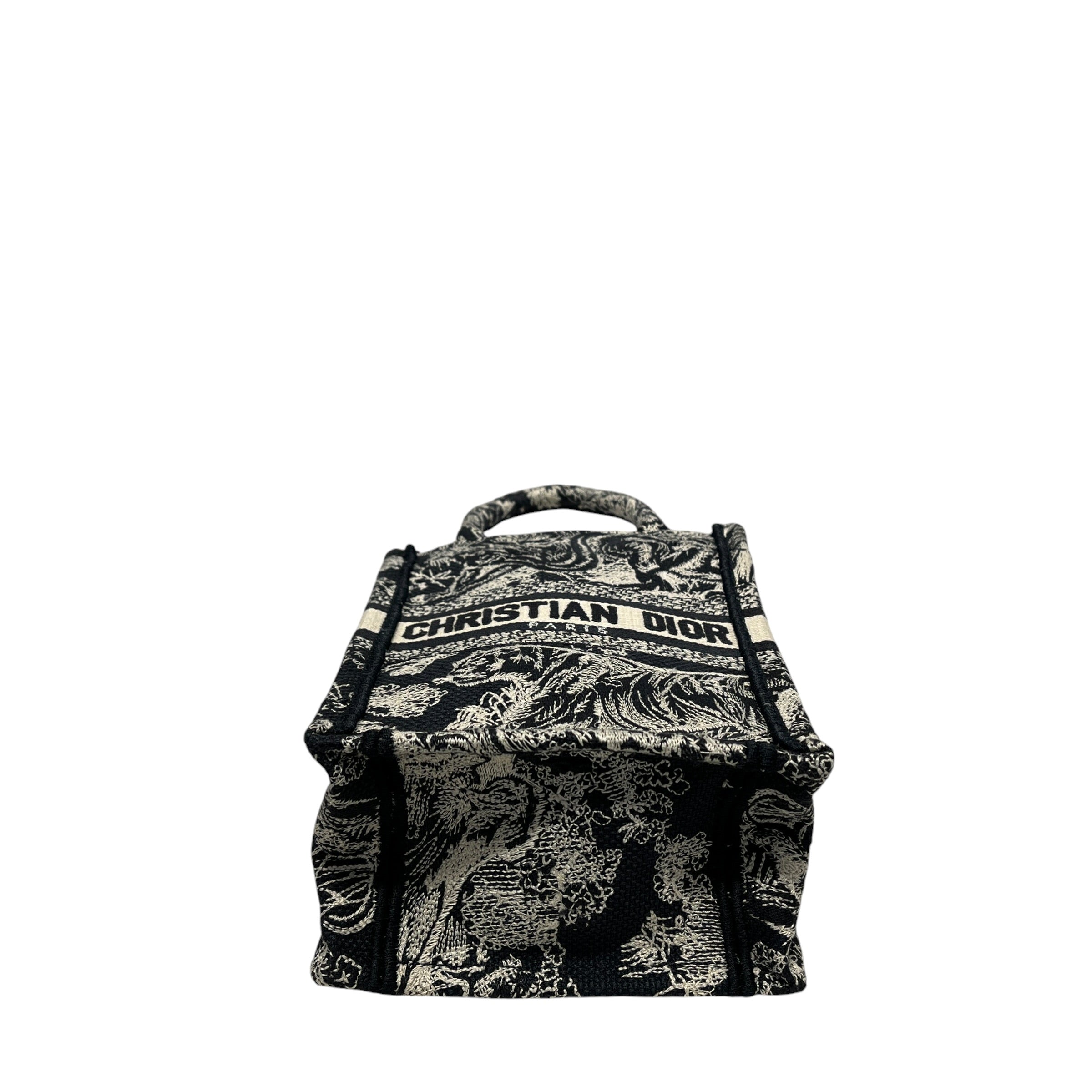 Christian Dior/Cross Body Bag/All Over Print/Cotton/NVY/Toile de Jouy Mini Book Tote view 3