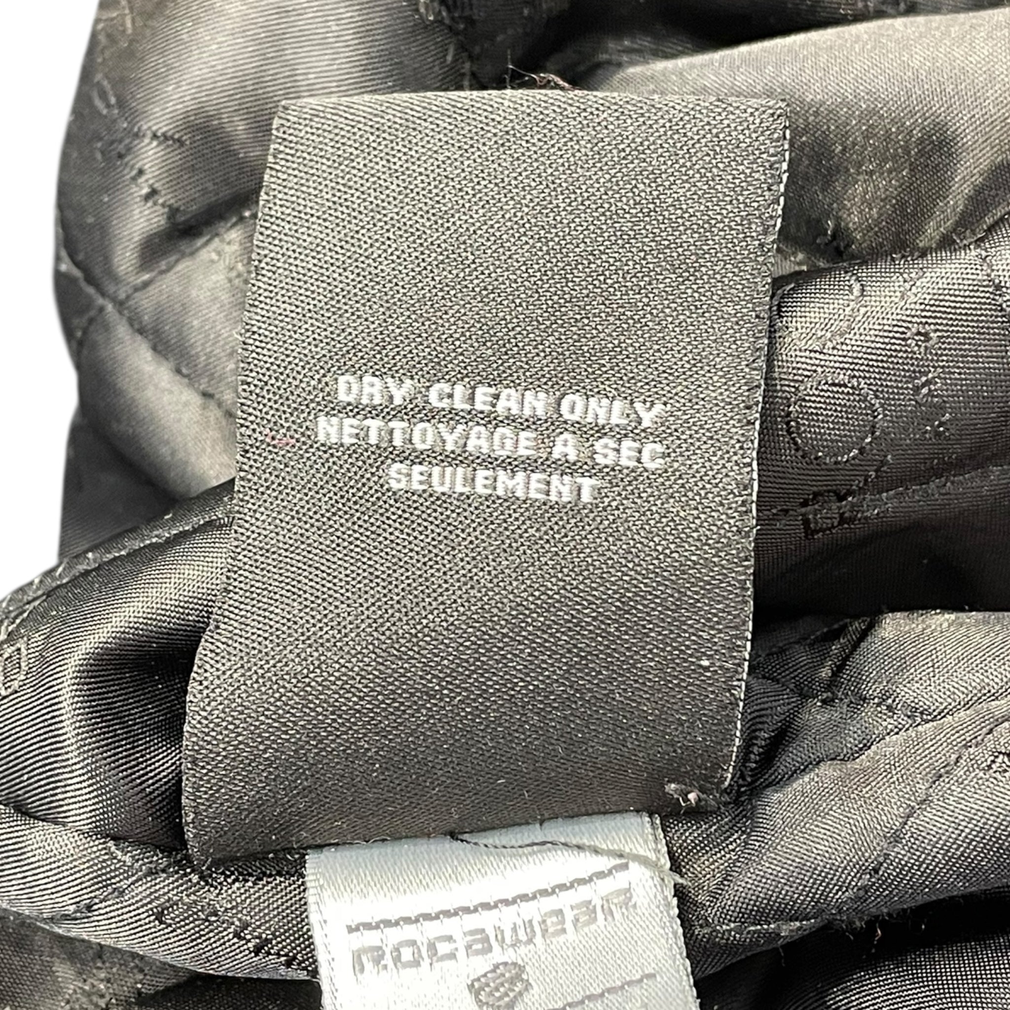 ROCAWEAR/Baseball Jkt/XXL/Cotton/BLK/quilted interior view 5