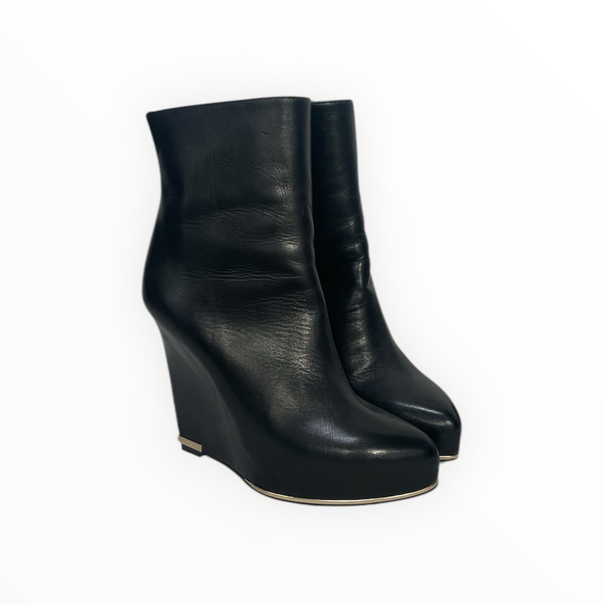 GIVENCHY/Booties/EU 37.5/Leather/BLK/Ankle Boot 100 view 1