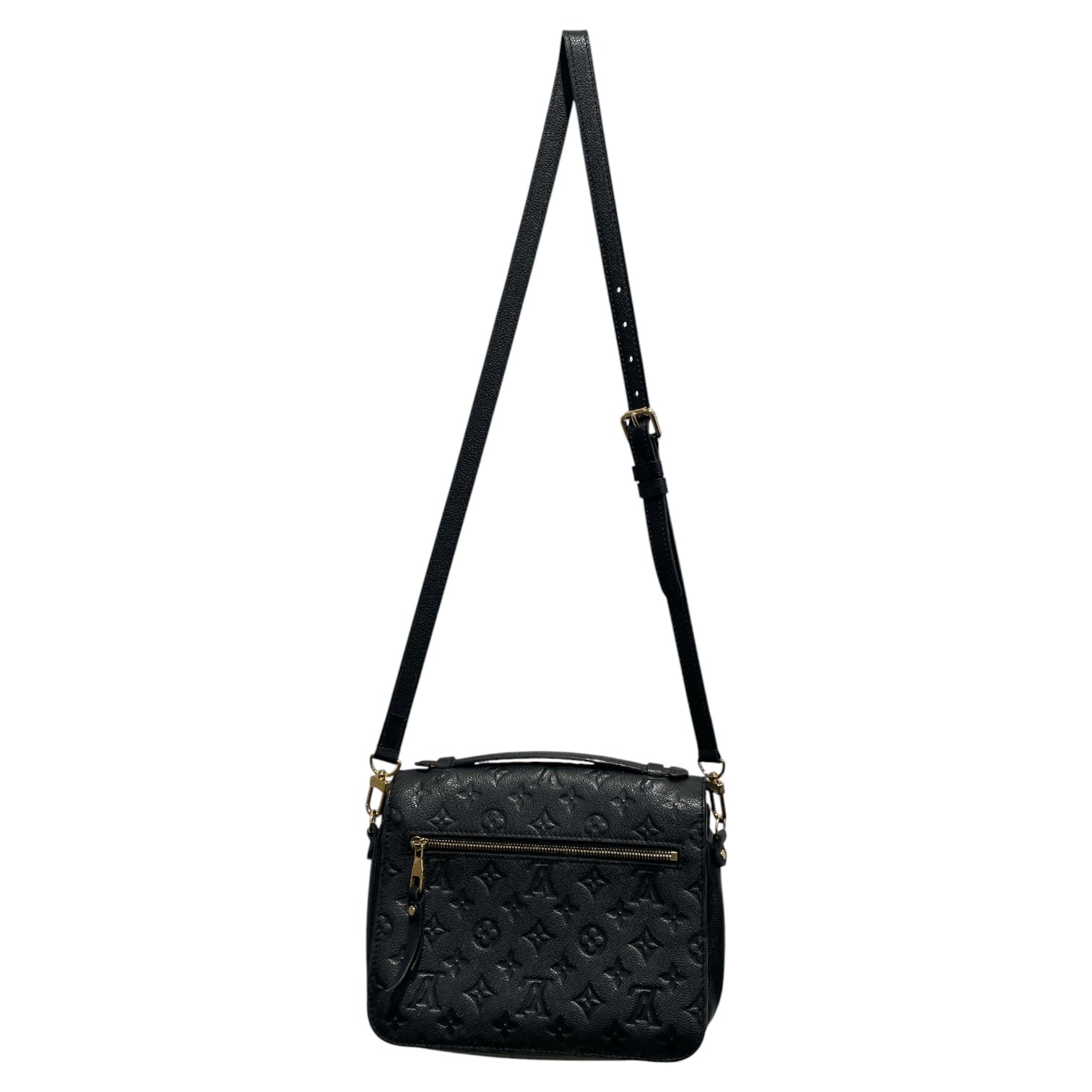 LOUIS VUITTON/Cross Body Bag/Monogram/Leather/BLK/POCHETTE METIS view 2