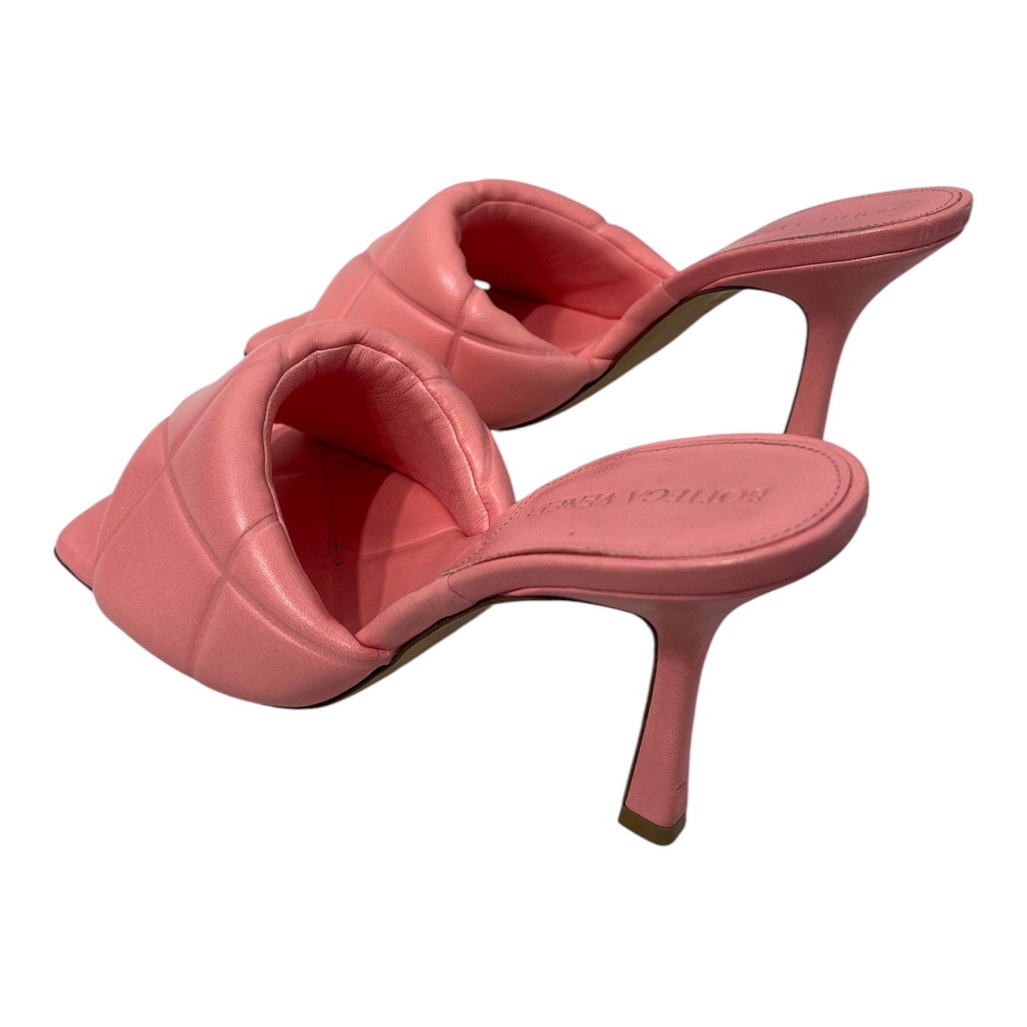 BOTTEGA VENETA/Heels/EU 36.5/Leather/PNK/faux weave pattern puffy view 2