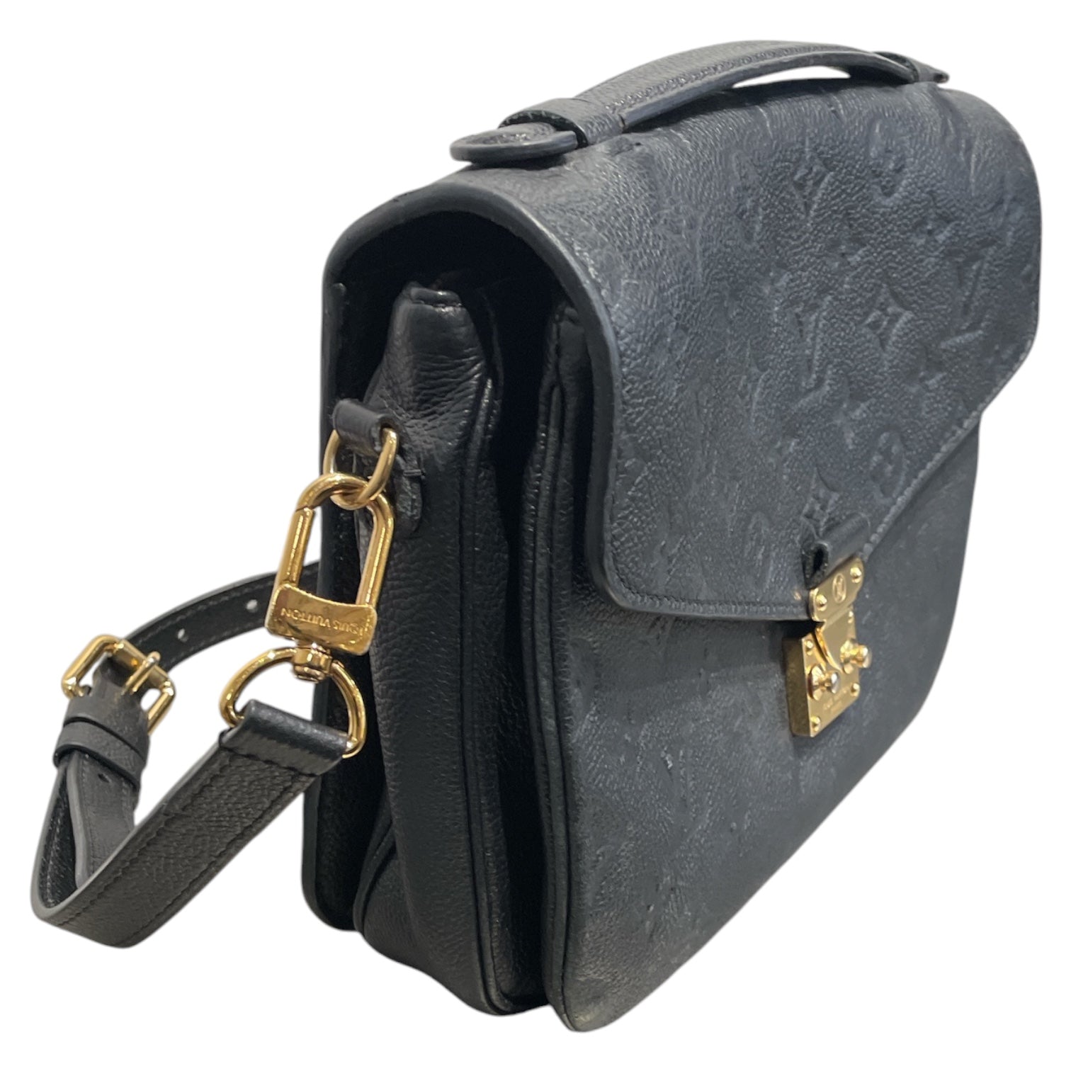 LOUIS VUITTON/Cross Body Bag/Monogram/Leather/BLK/POCHETTE METIS view 6