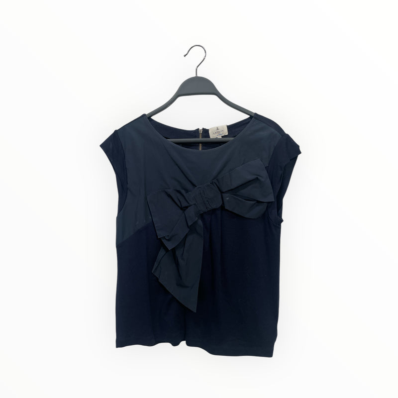 LANVIN en Bleu/Blouse/38/Cotton/NVY/BOW ACROSS SHIRT