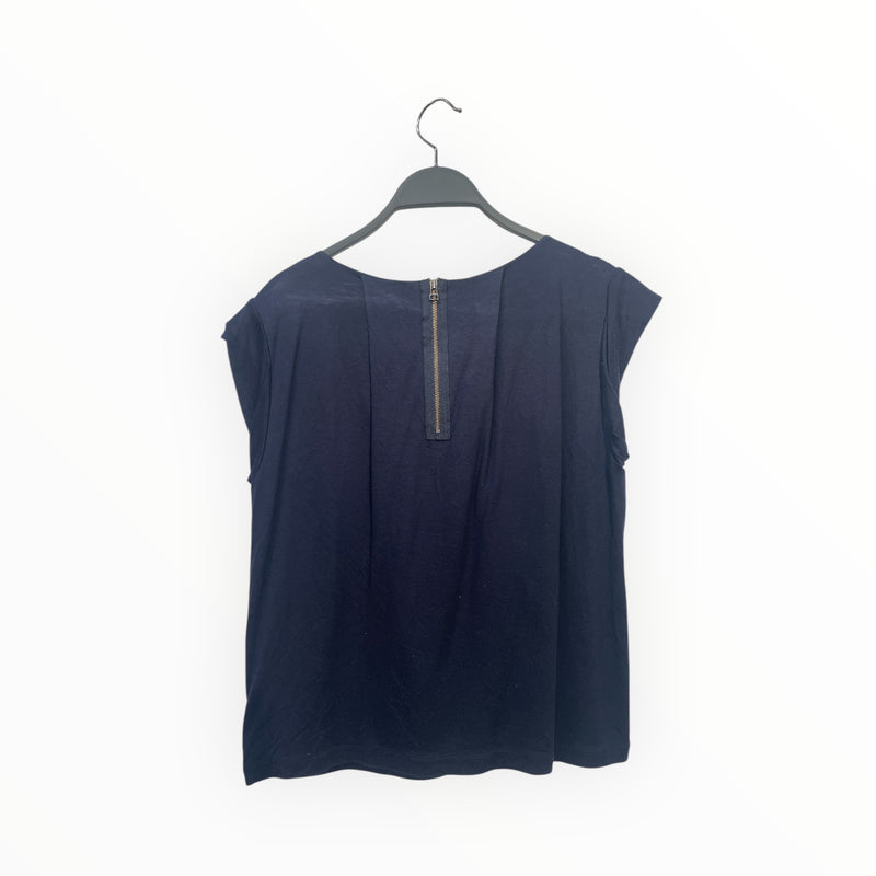 LANVIN en Bleu/Blouse/38/Cotton/NVY/BOW ACROSS SHIRT