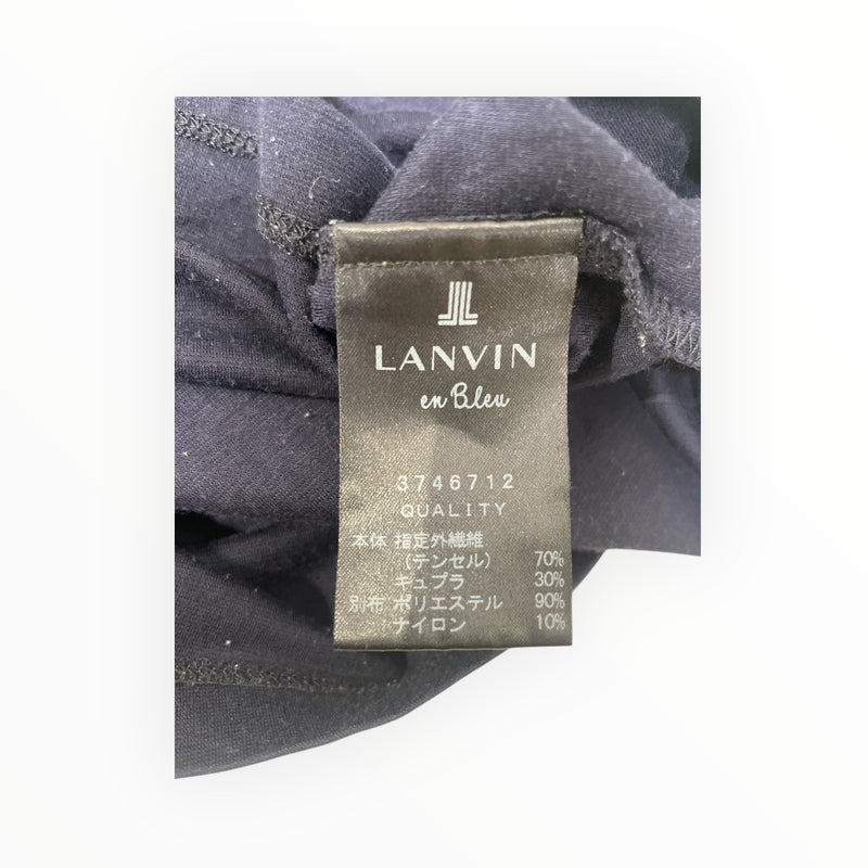 LANVIN en Bleu/Blouse/38/Cotton/NVY/BOW ACROSS SHIRT