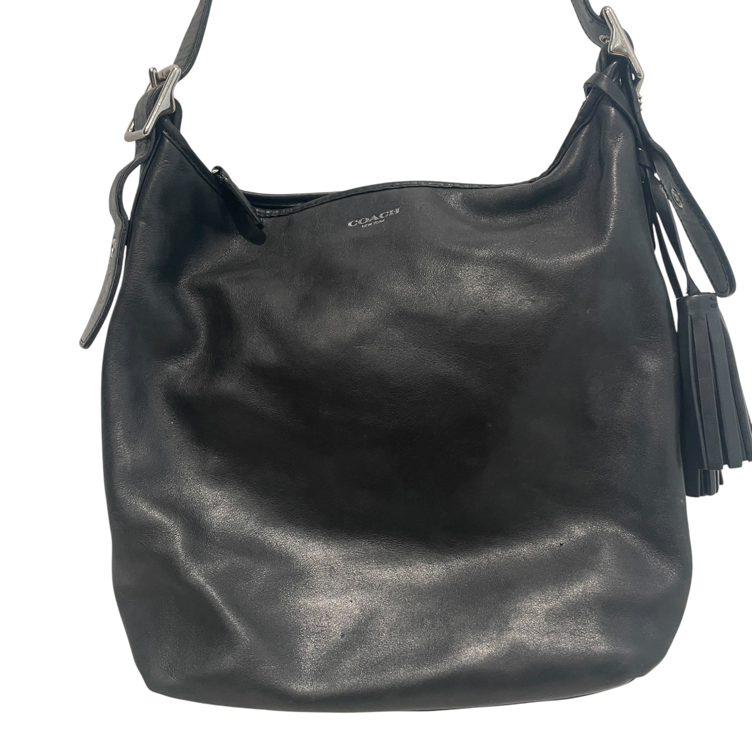 COACH/Tote Bag/Leather/BLK/Legacy Hobo HandBag view 3