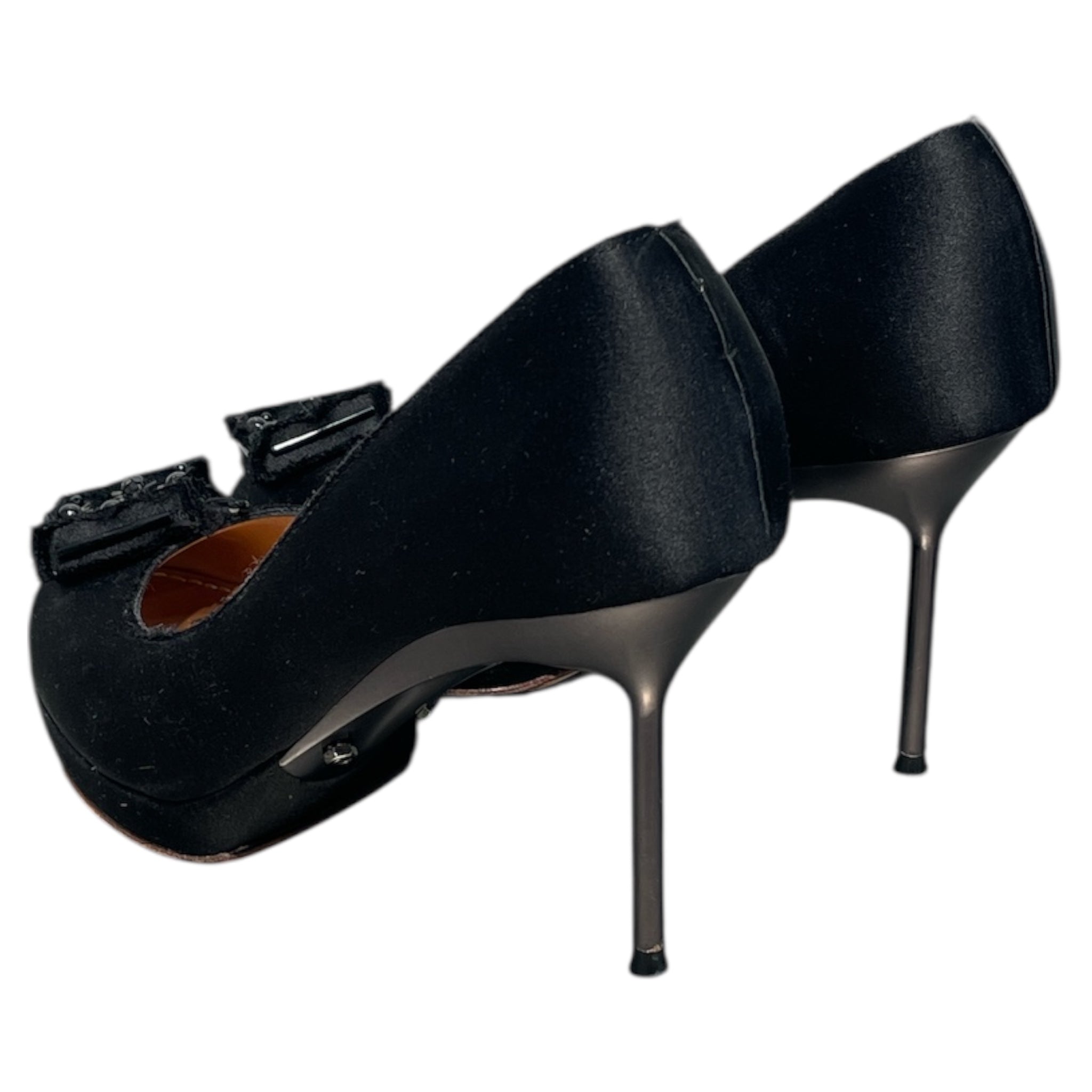 LANVIN/Heels/EU 36/Cotton/BLK/ view 2