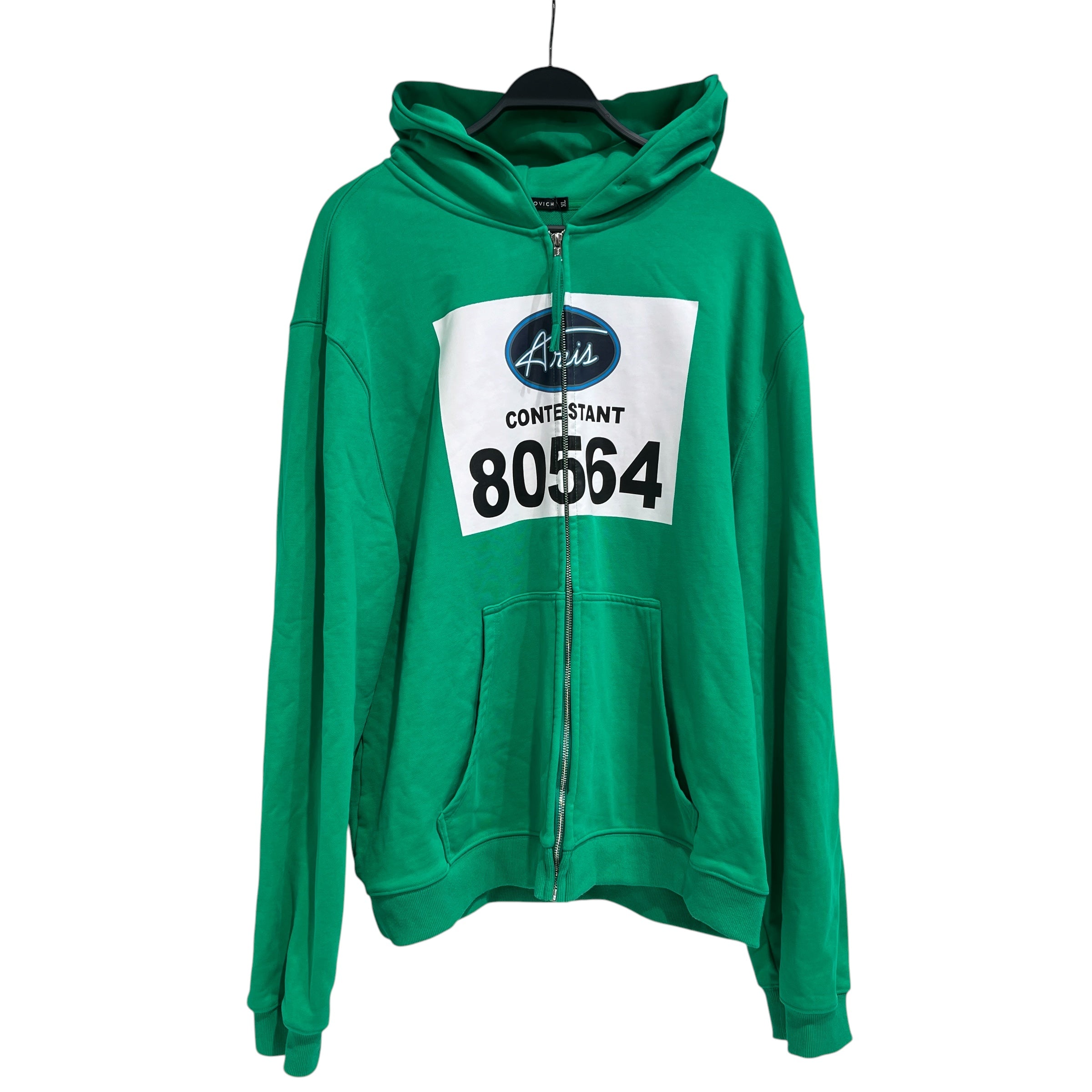ARIS TATALOVICH/Zip Up Hoodie/XL/Cotton/GRN/Contestant Hoodie view 1