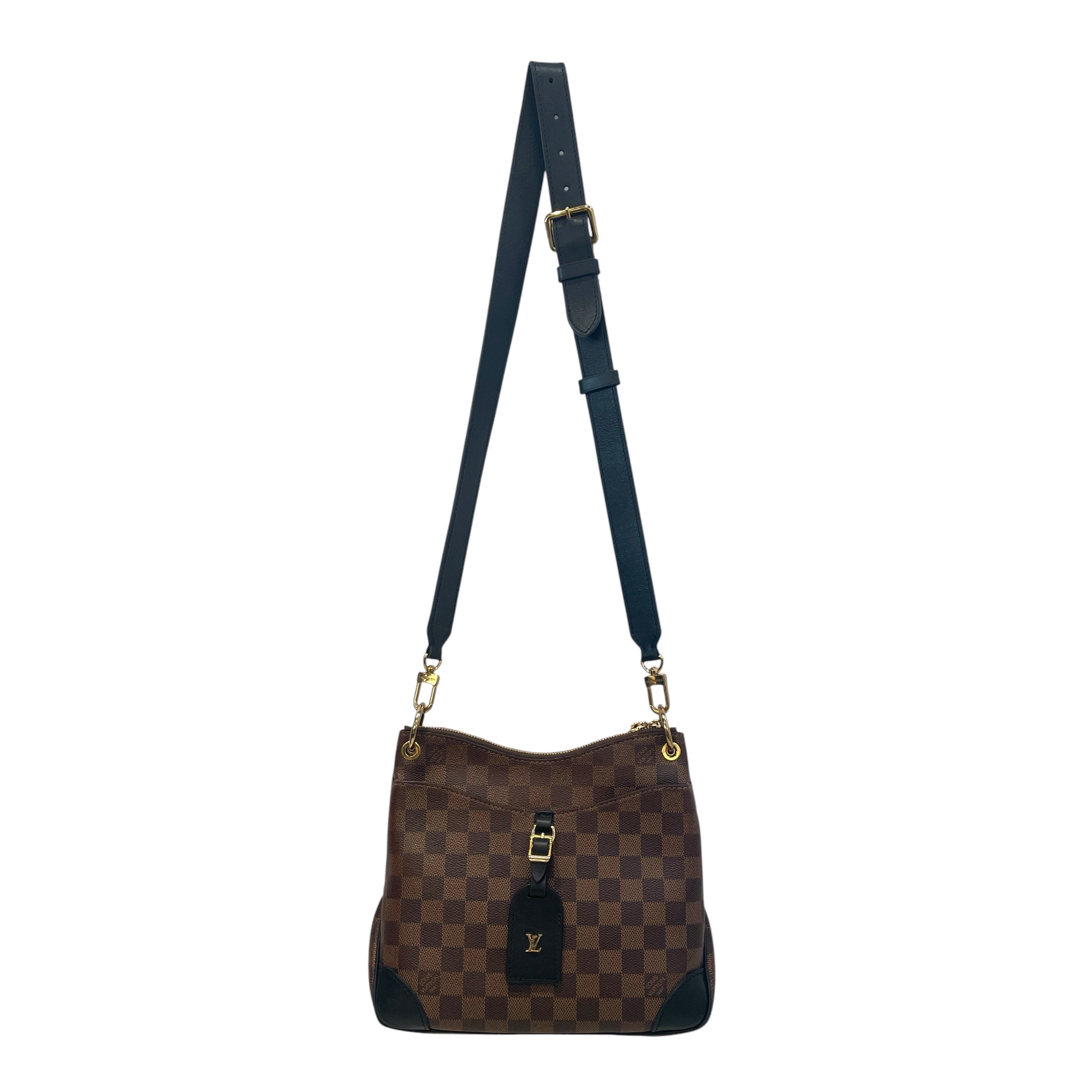 LOUIS VUITTON/Cross Body Bag/Monogram/Leather/BRW/Damier Ebene Odeon view 1