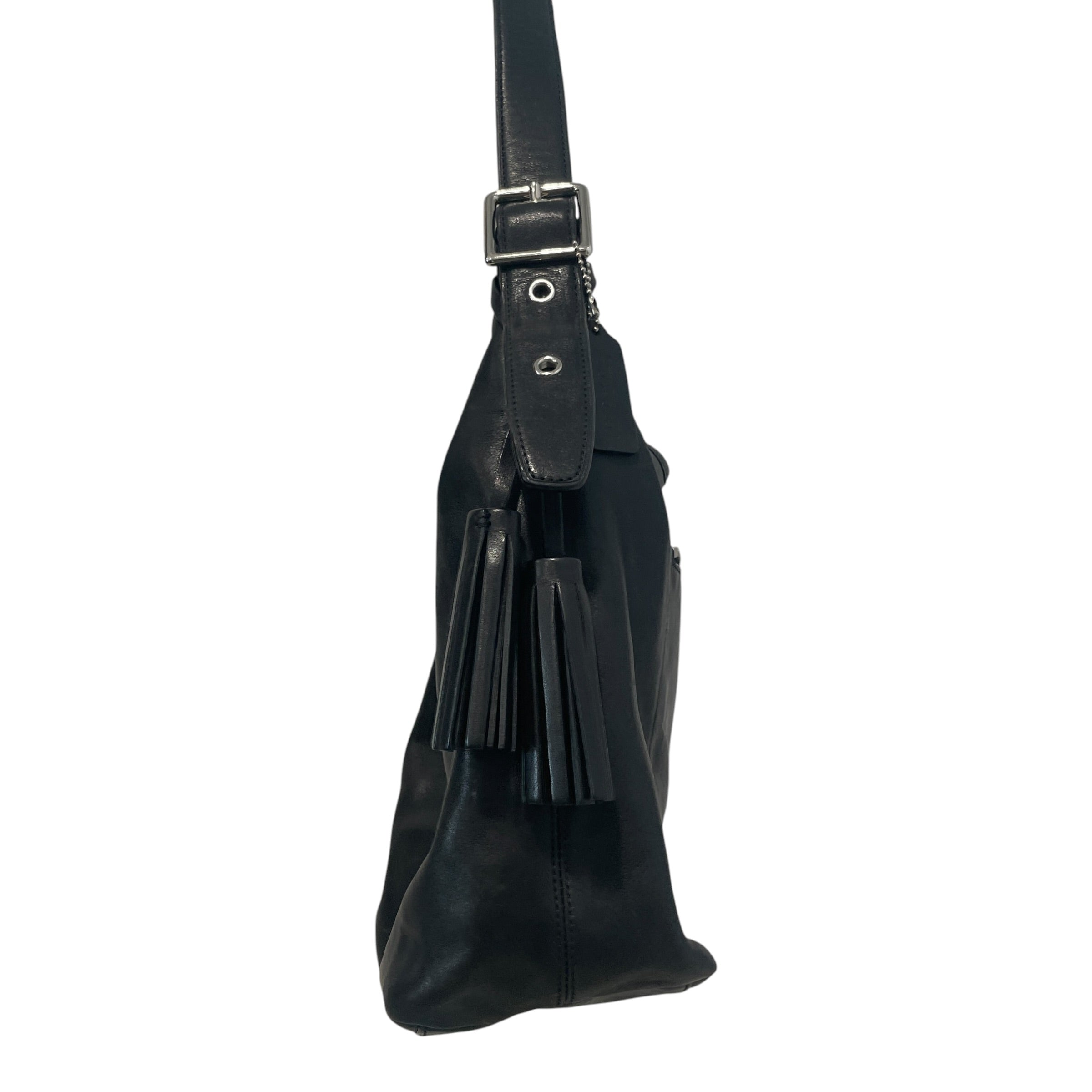 COACH/Tote Bag/Leather/BLK/Legacy Hobo HandBag view 4