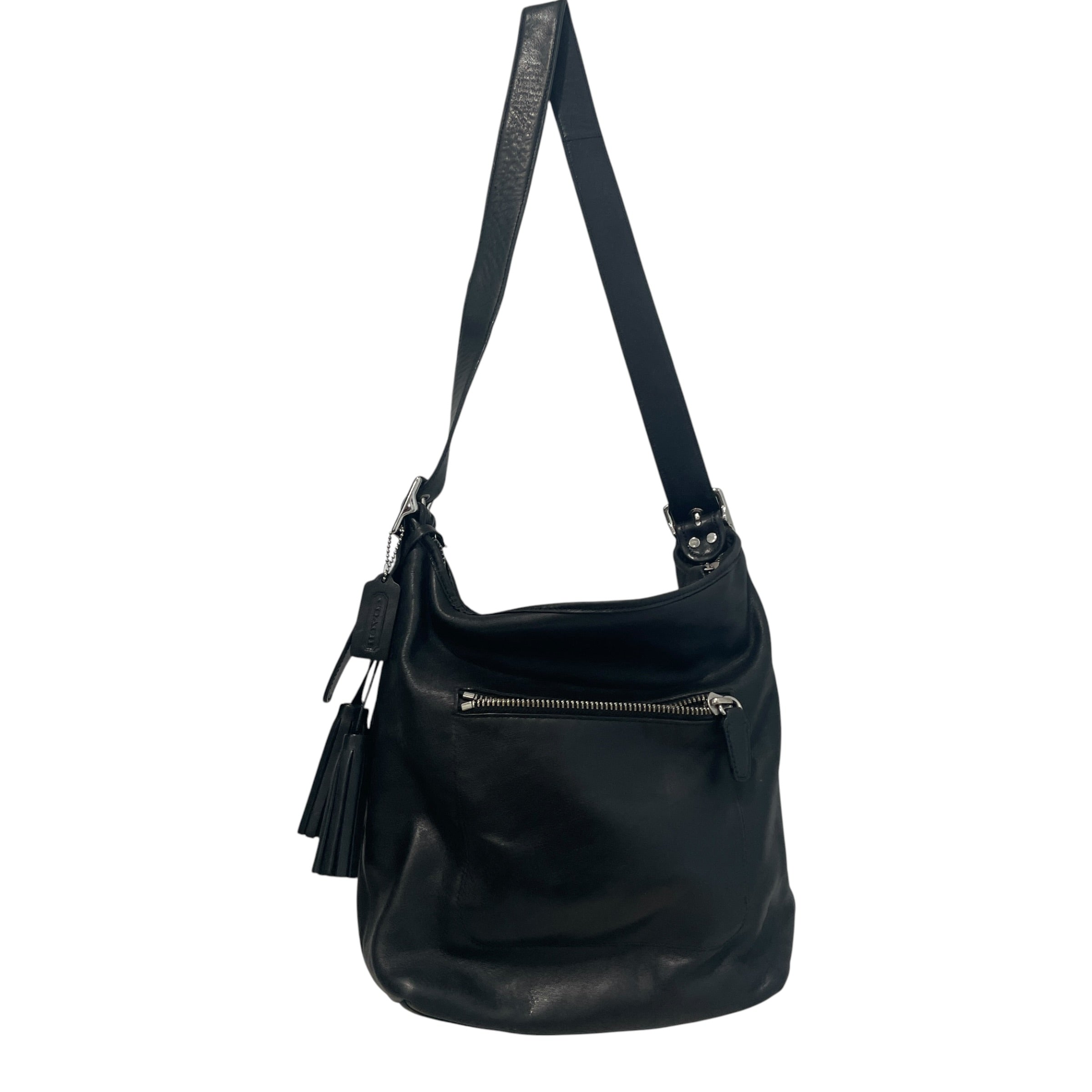 COACH/Tote Bag/Leather/BLK/Legacy Hobo HandBag view 2