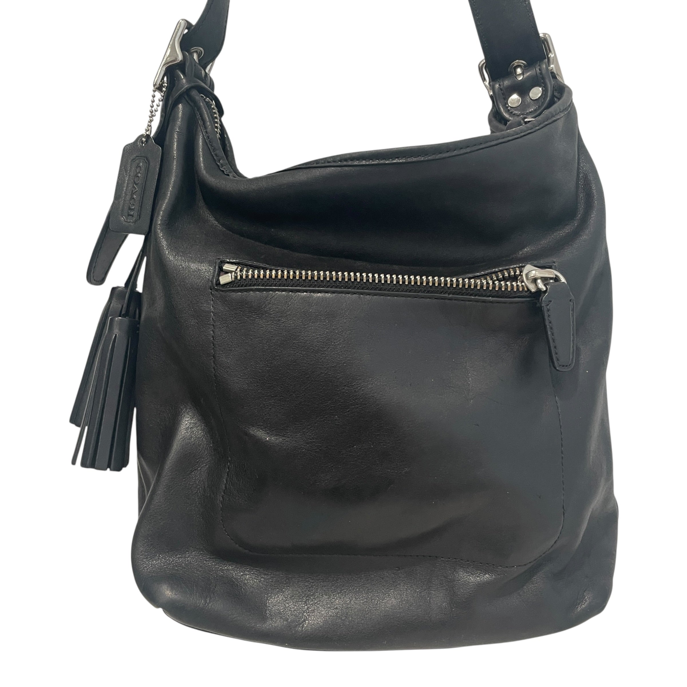 COACH/Tote Bag/Leather/BLK/Legacy Hobo HandBag view 5