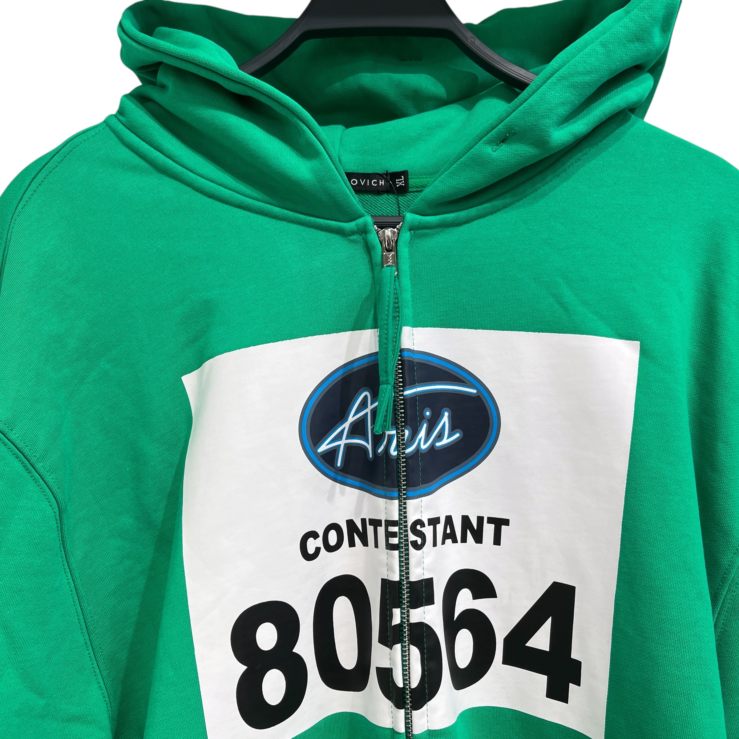 ARIS TATALOVICH/Zip Up Hoodie/XL/Cotton/GRN/Contestant Hoodie view 3