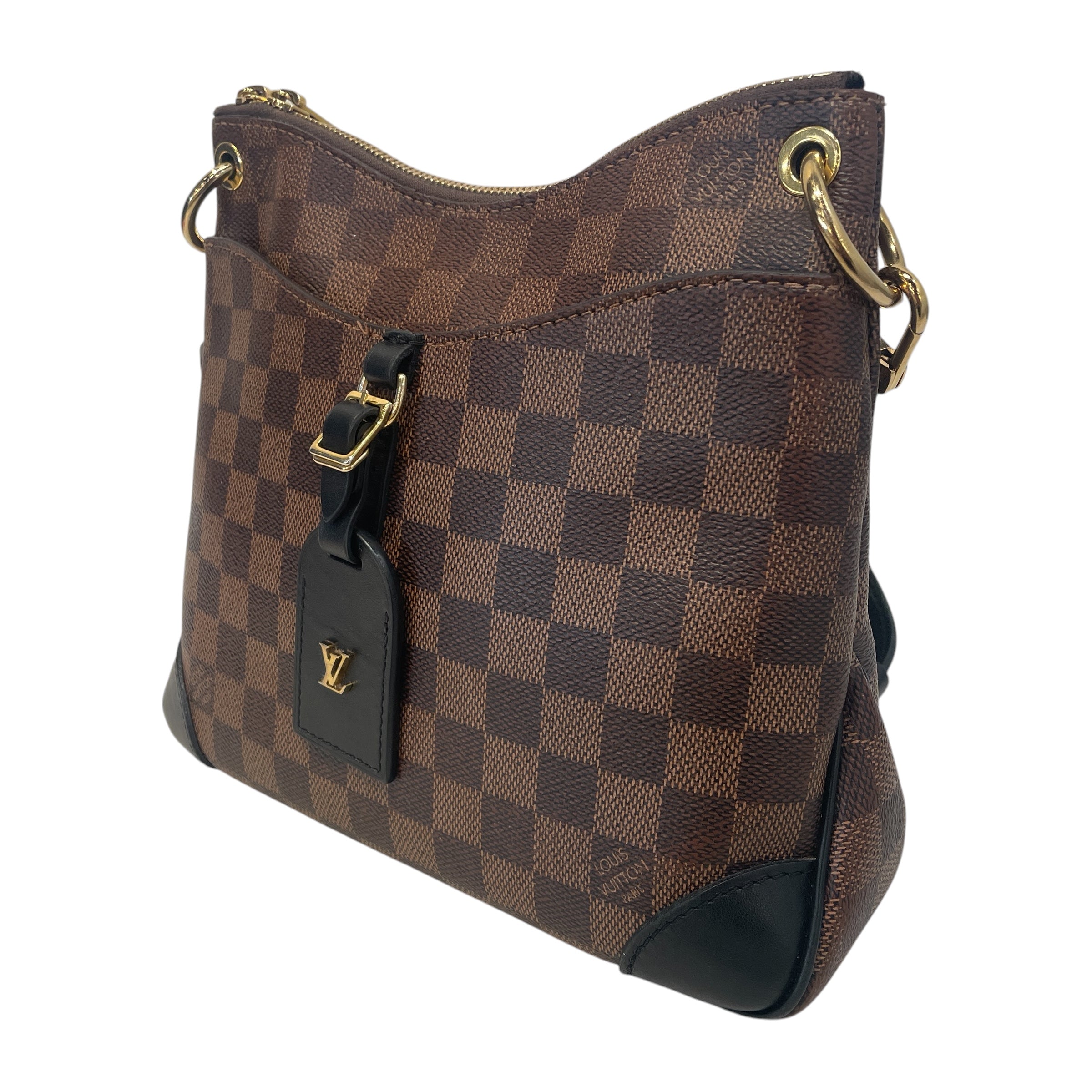 LOUIS VUITTON/Cross Body Bag/Monogram/Leather/BRW/Damier Ebene Odeon view 6