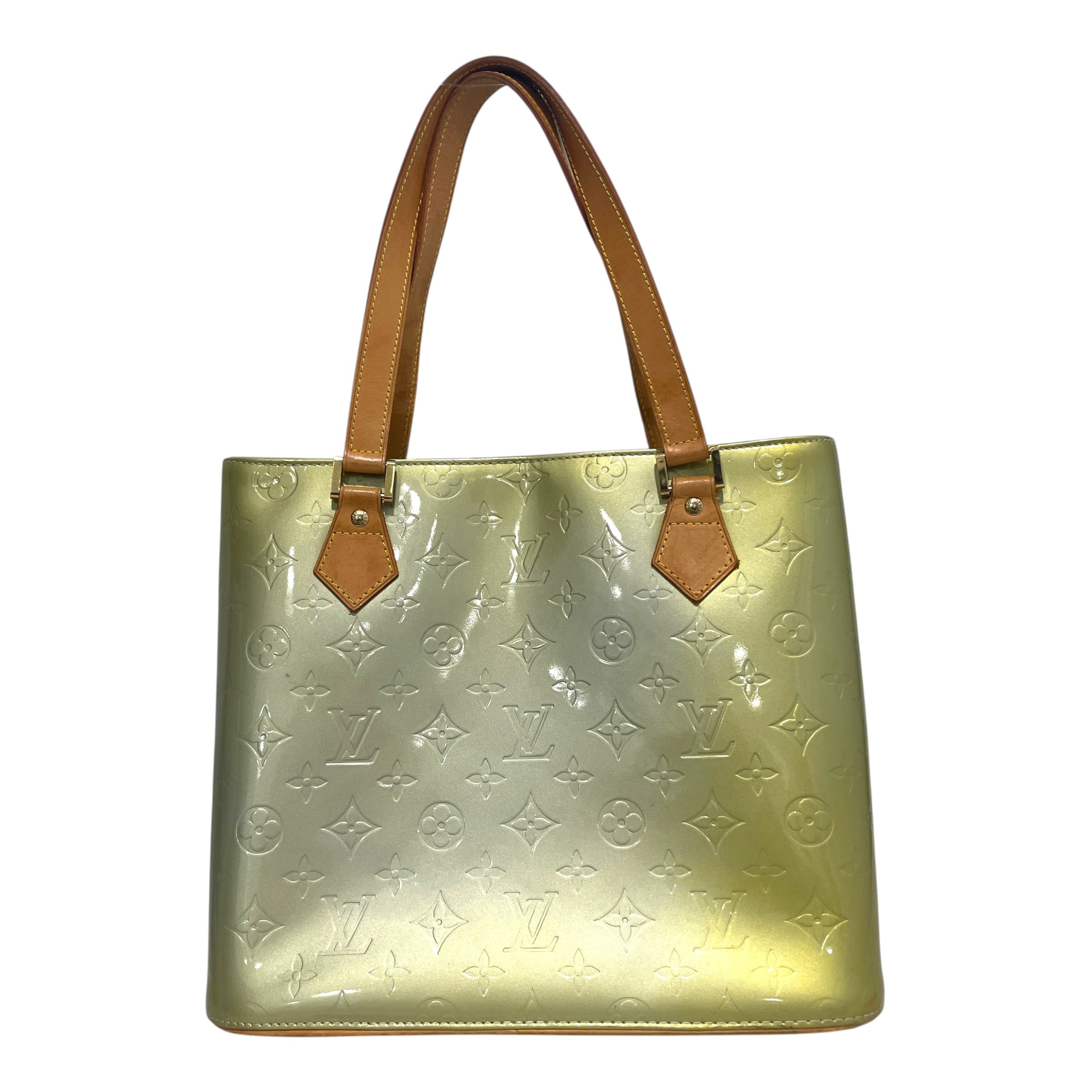 LOUIS VUITTON/Hand Bag/Monogram/Leather/GRN/Monogram Vernis Houston view 1