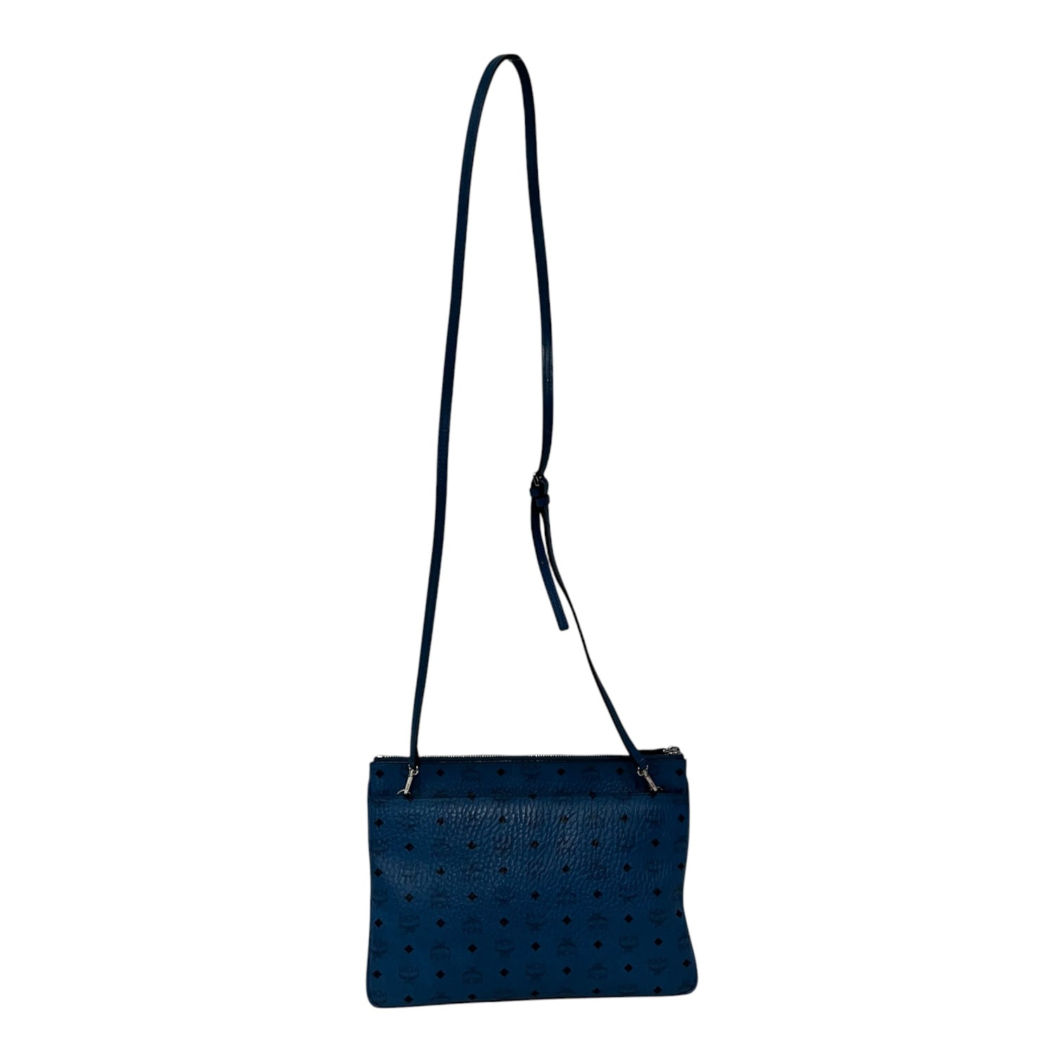 MCM/Cross Body Bag/Monogram/Leather/BLU/VISETOS POUCH view 1