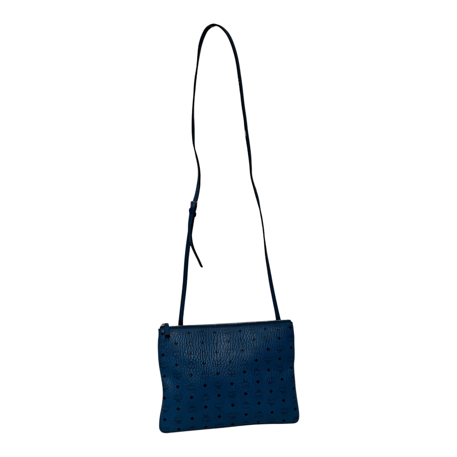 MCM/Cross Body Bag/Monogram/Leather/BLU/VISETOS POUCH view 2