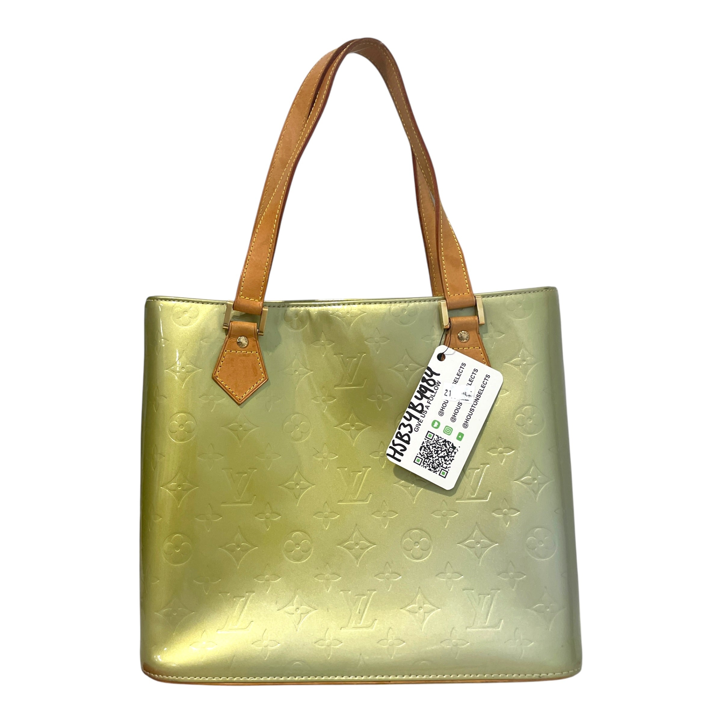 LOUIS VUITTON/Hand Bag/Monogram/Leather/GRN/Monogram Vernis Houston view 2