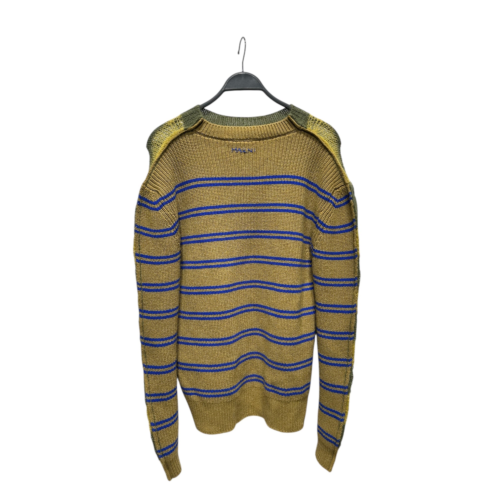 MARNI/Heavy Sweater/50/Stripe/Wool/GRN/MOHAIR view 2
