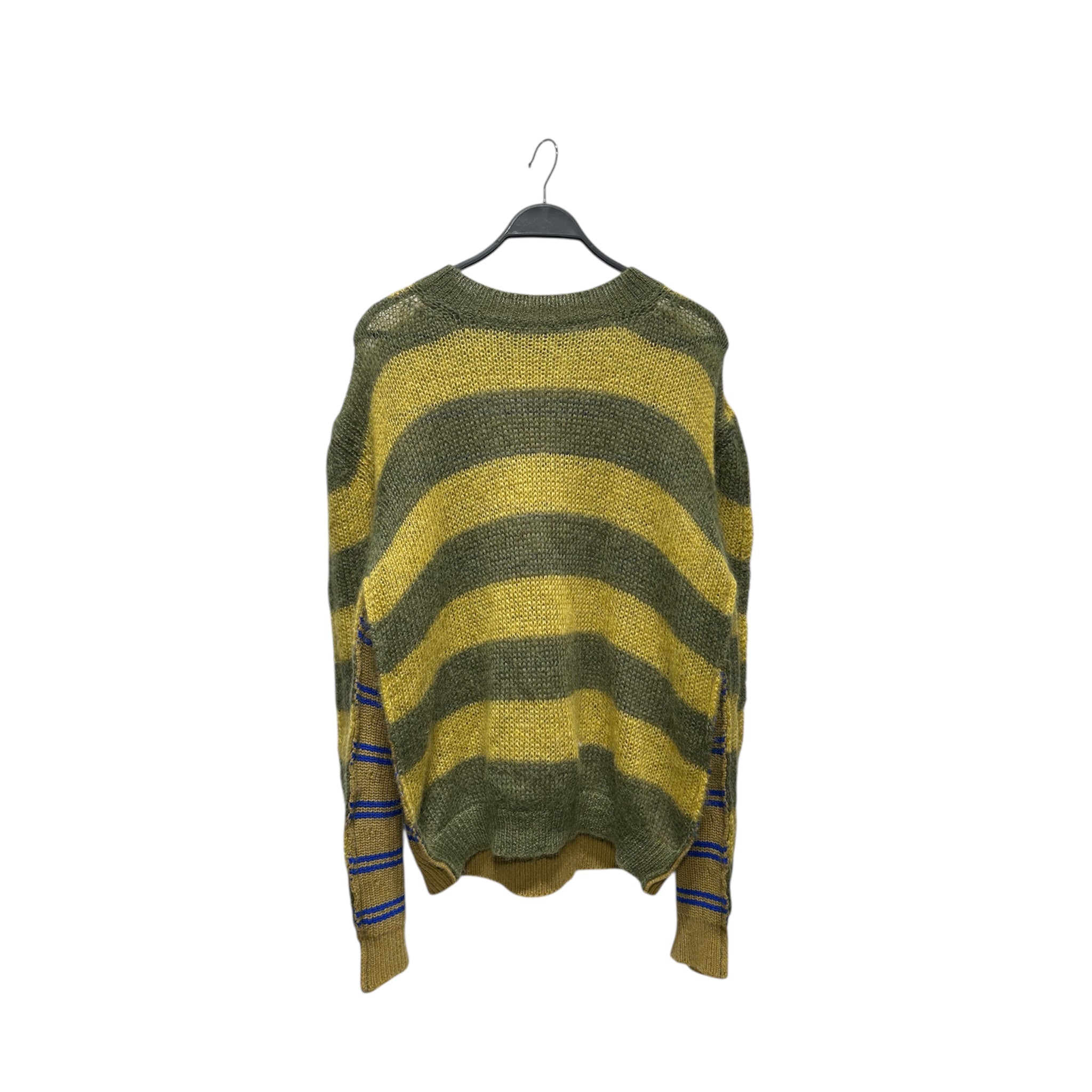 MARNI/Heavy Sweater/50/Stripe/Wool/GRN/MOHAIR view 1