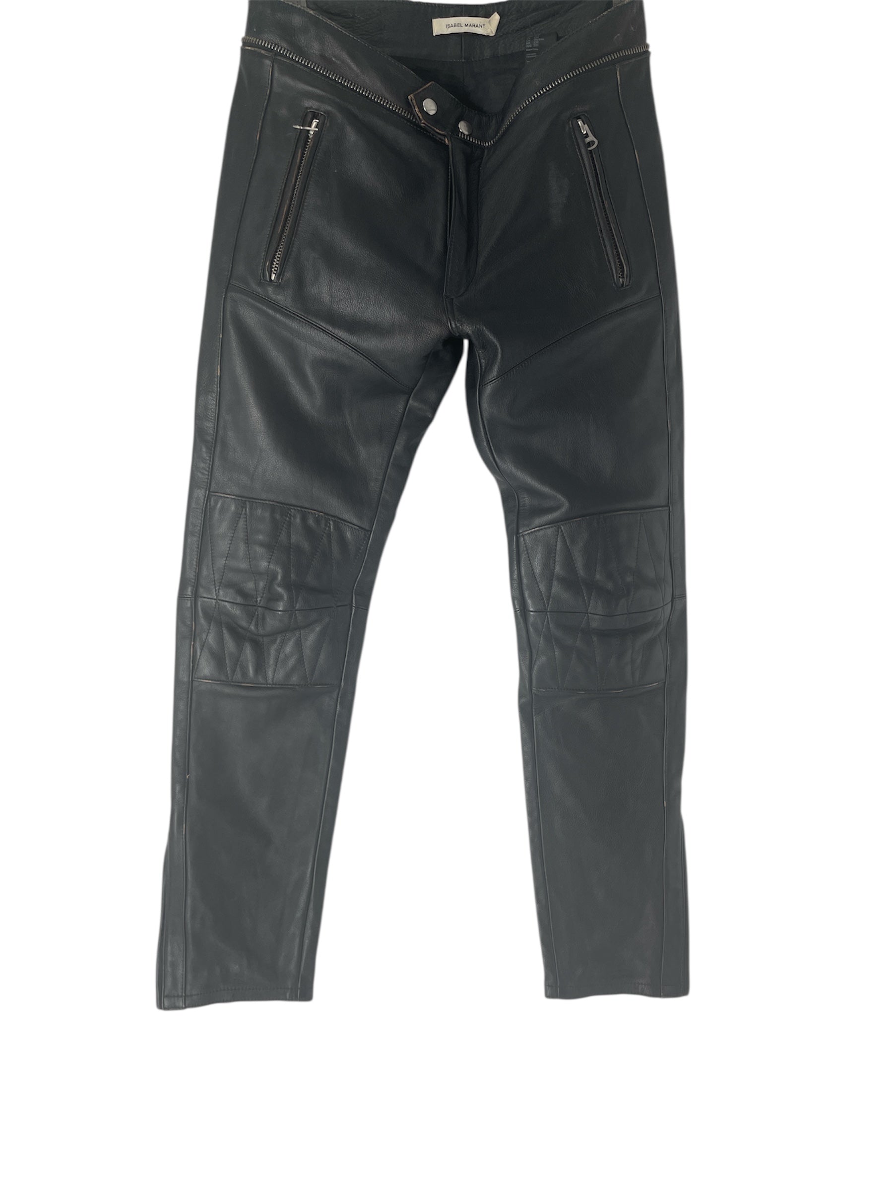 ISABEL MARANT/Pants/33/Leather/BLK/F/N0193939 8 view 1