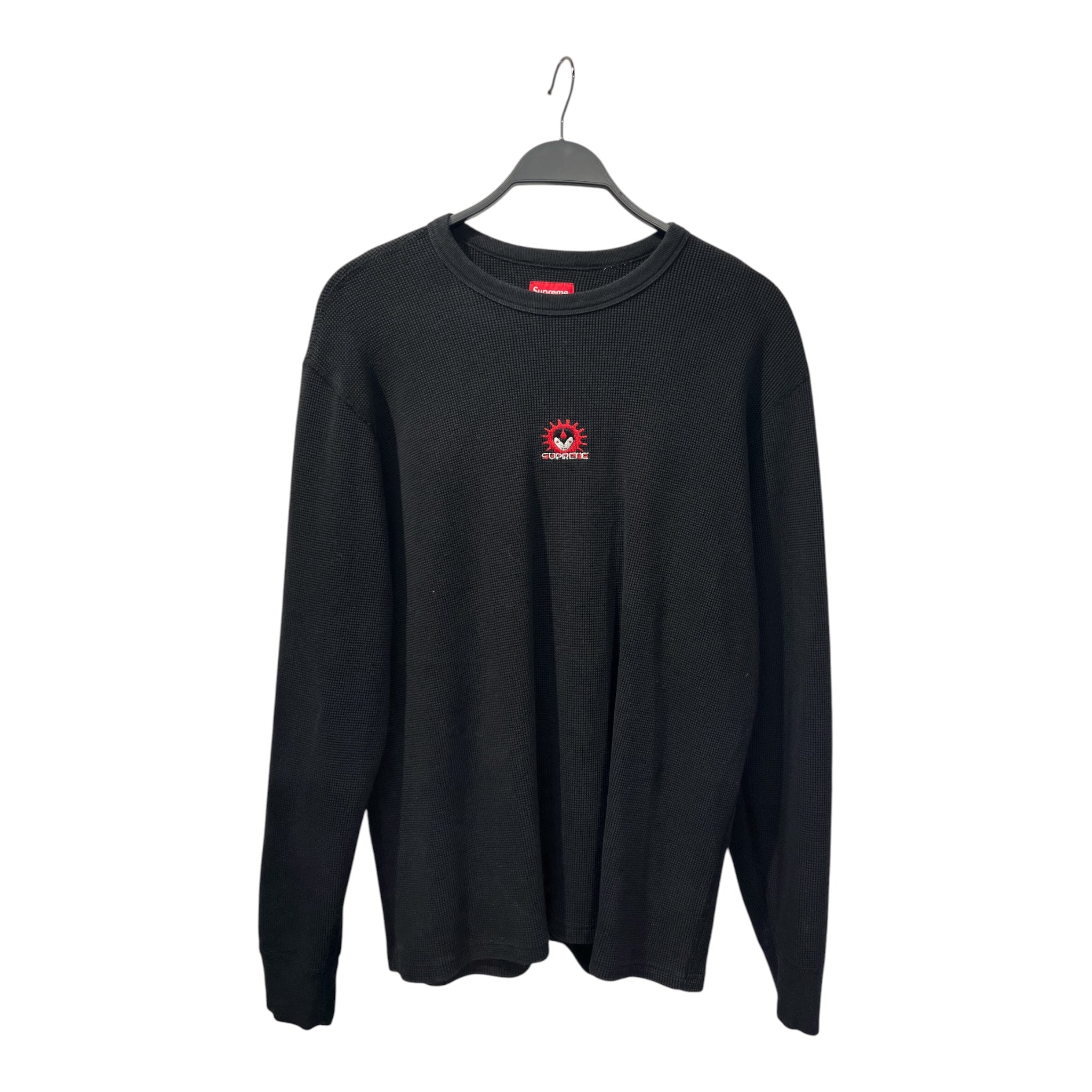 Supreme/LS T-Shirt/L/Cotton/BLK/VAMPIRE WAFFLE view 1