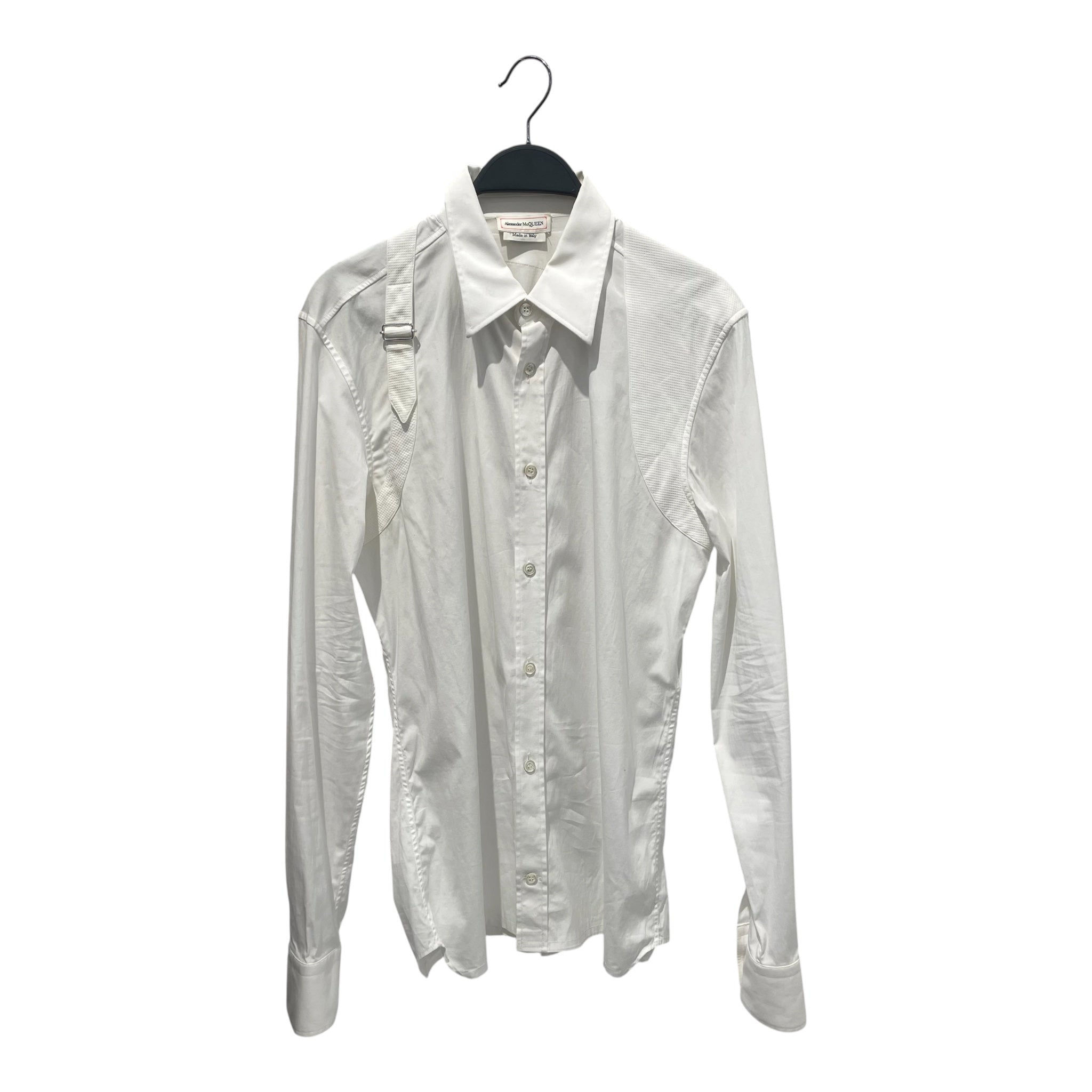 Alexander McQueen/LS Shirt/15/Cotton/WHT/HARNESS BUTTON UP view 1